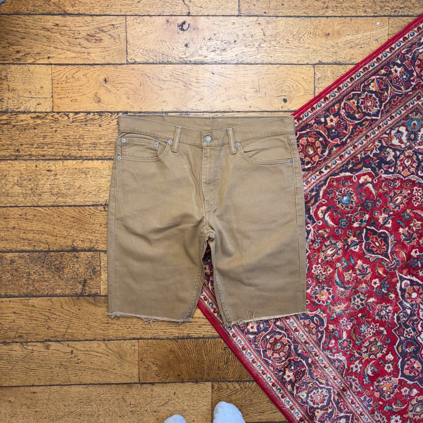 Vintage Levis 511 Slim Brown Denim Shorts - 36