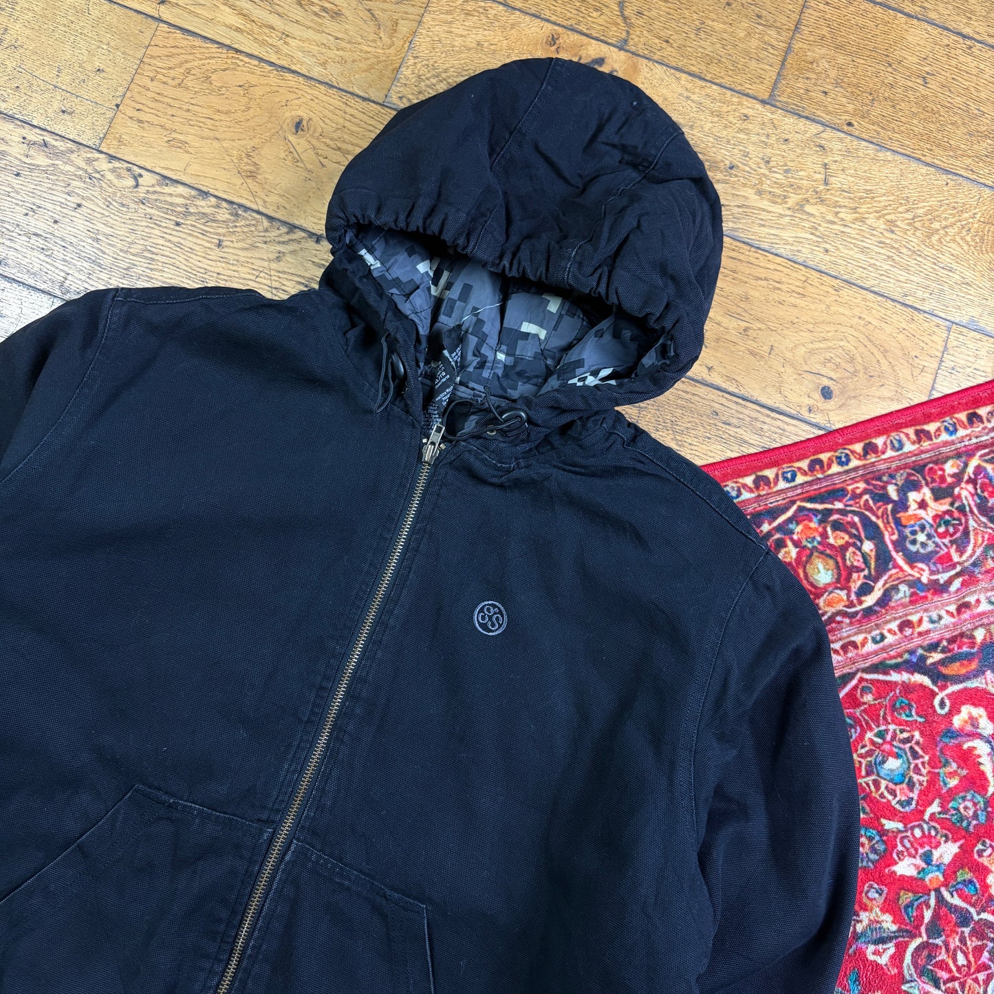 Vintage Black Workwear Carhartt Active Style Jacket - XL