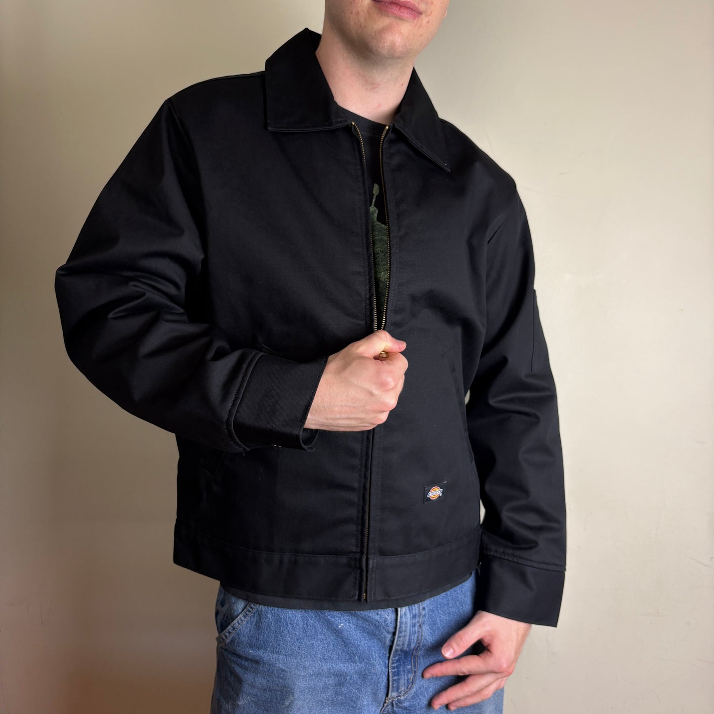 Vintage Dickies Black Workwear Utility Jacket - L