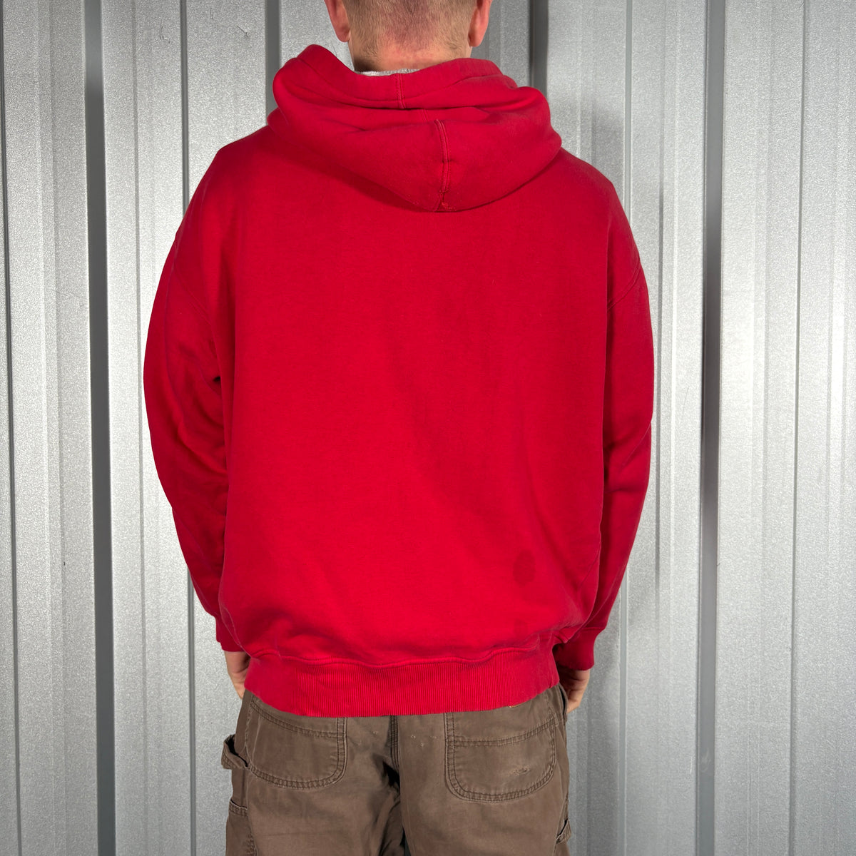 Southpole Red Zip Up Hip Hop Y2K Hoodie Sweatshirt - M