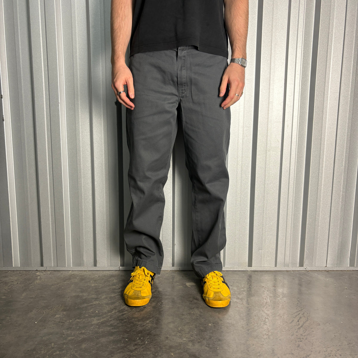 Grey Dickies 874 Skate Straight Chino Trousers - 38R