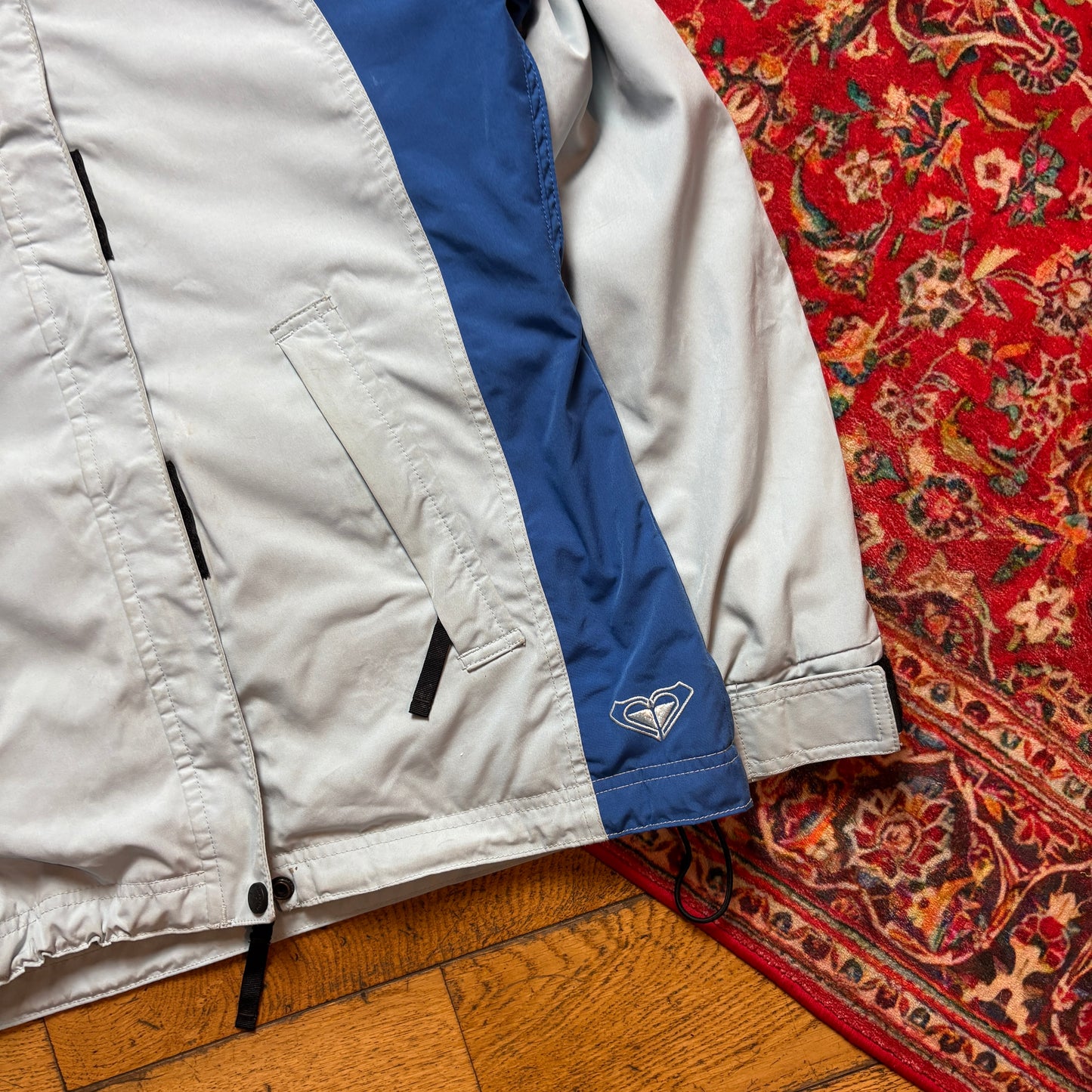 Vintage Quiksilver Roxy Blue Ski Surfwear Technical Jacket - Size 10