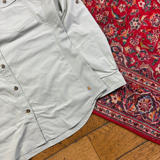 Vintage Carhartt Womens Cream Shirt - Size 8/10