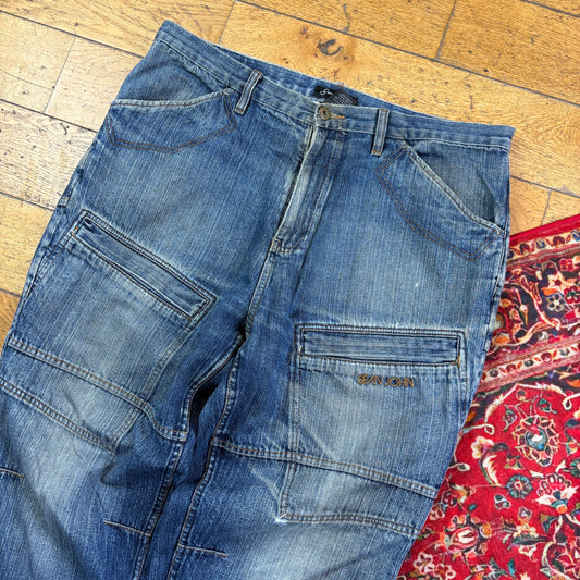 Vintage Sean John Blue Double Knee Y2K Hip Hop Baggy Jeans - 40
