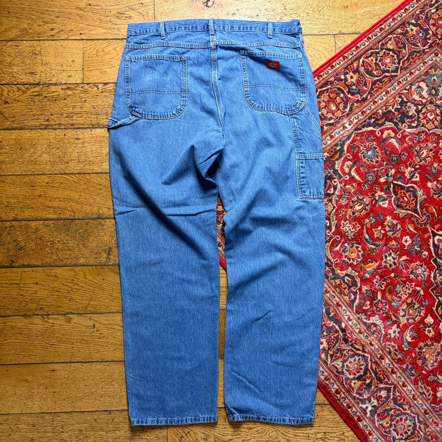 Vintage Dickies Workwear Carpenter Baggy Blue Jeans - 40L