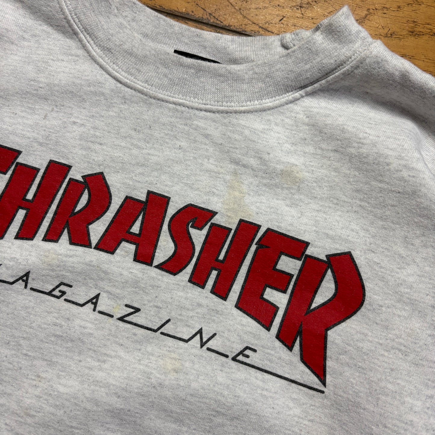 Vintage Thrasher Skate Grey Sweatshirt - S