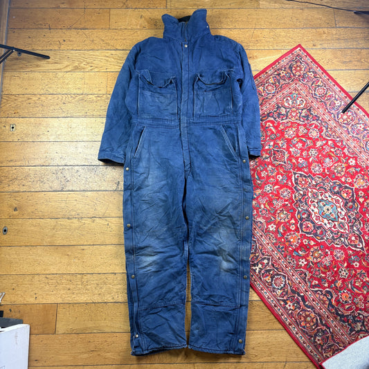 Workwear Blue Boiler Suit Dungarees Heavy Duty - L