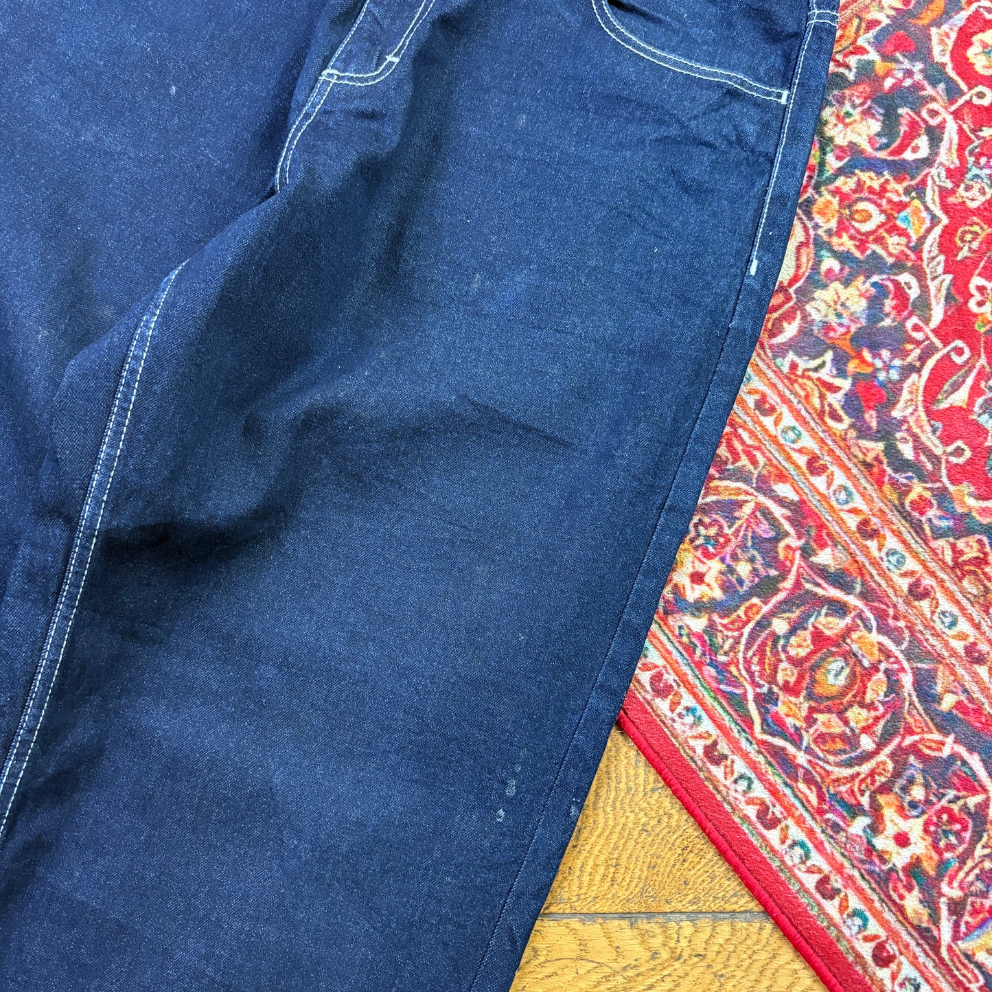 Vintage Southpole Blue Embroidered Y2K Hip Hop Baggy Jeans - 36