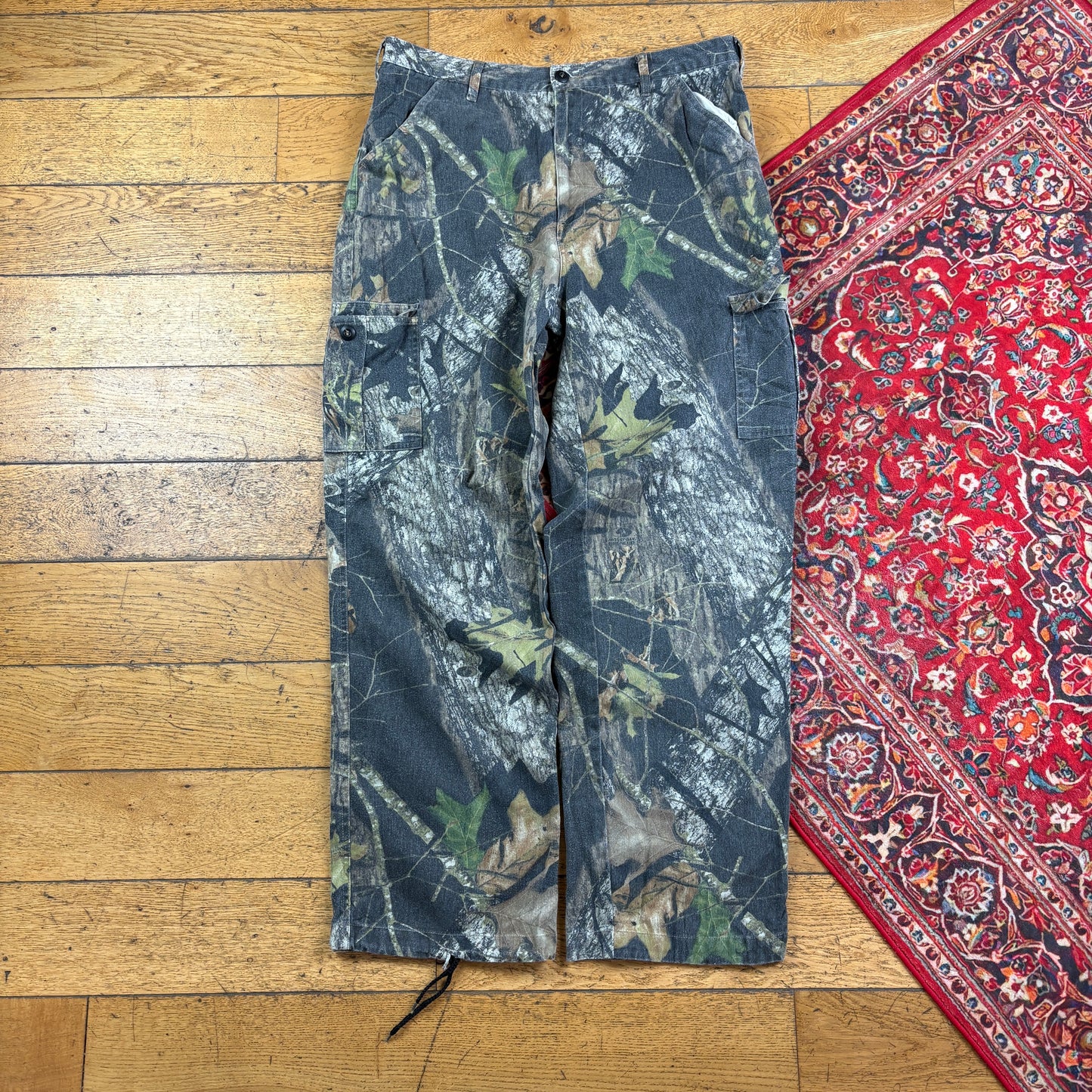 Vintage Real Tree Camo Green Hunting Workwear Trousers - 36