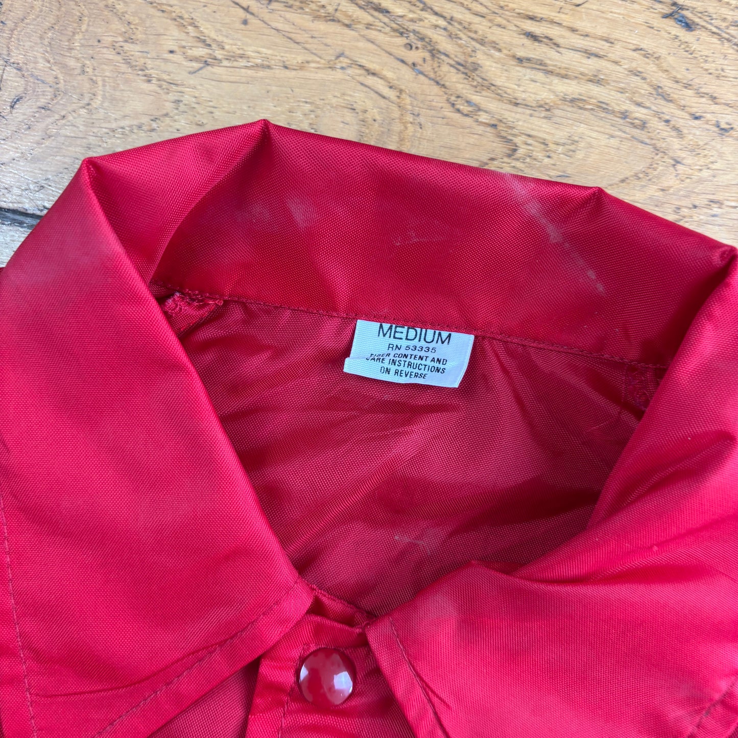 Vintage Red Nylon Coach Harrington Jacket - M