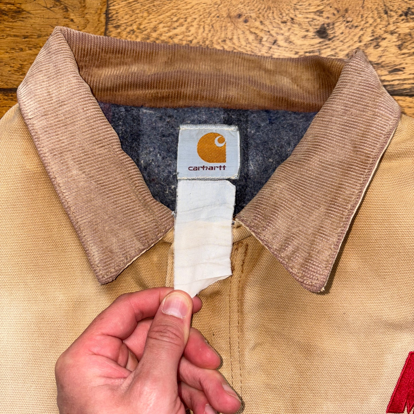 Vintage Carhartt Brown Cream Arctic Workwear Jacket - XL