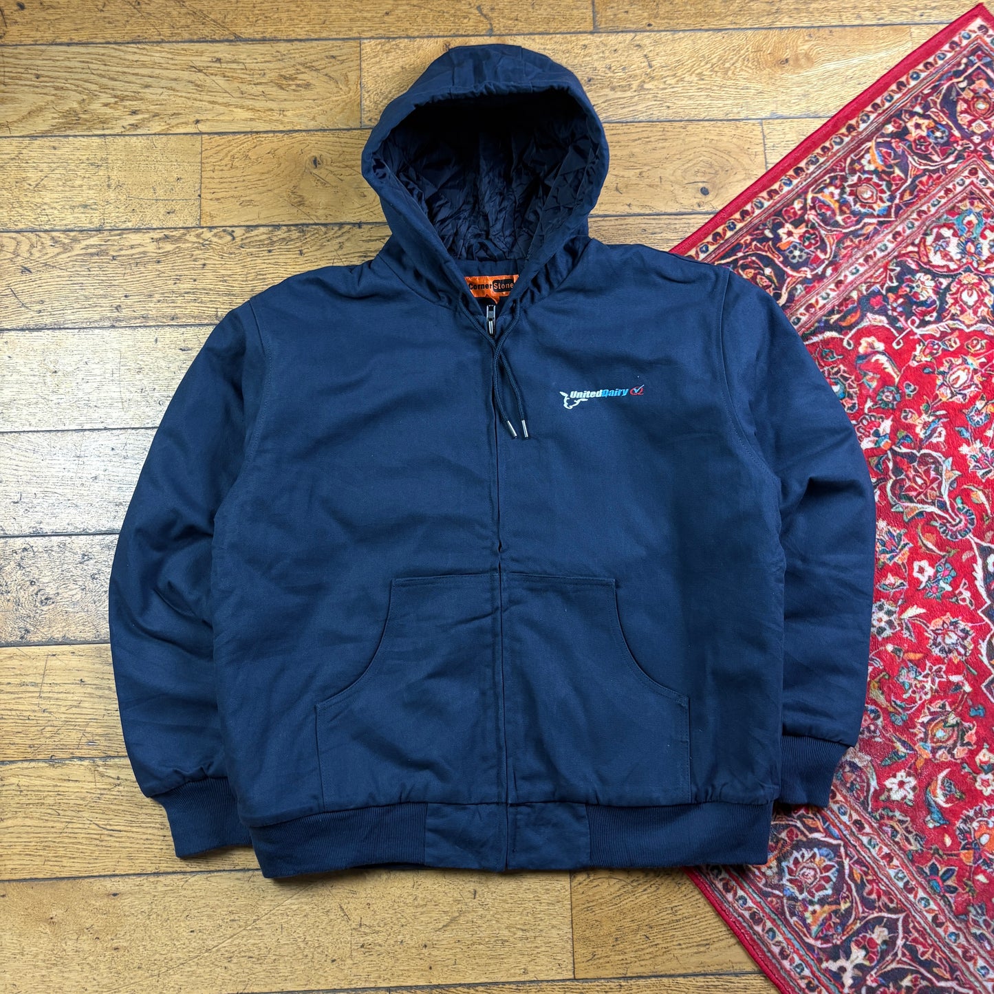 Vintage Navy Workwear Carhartt Active Style Jacket - L