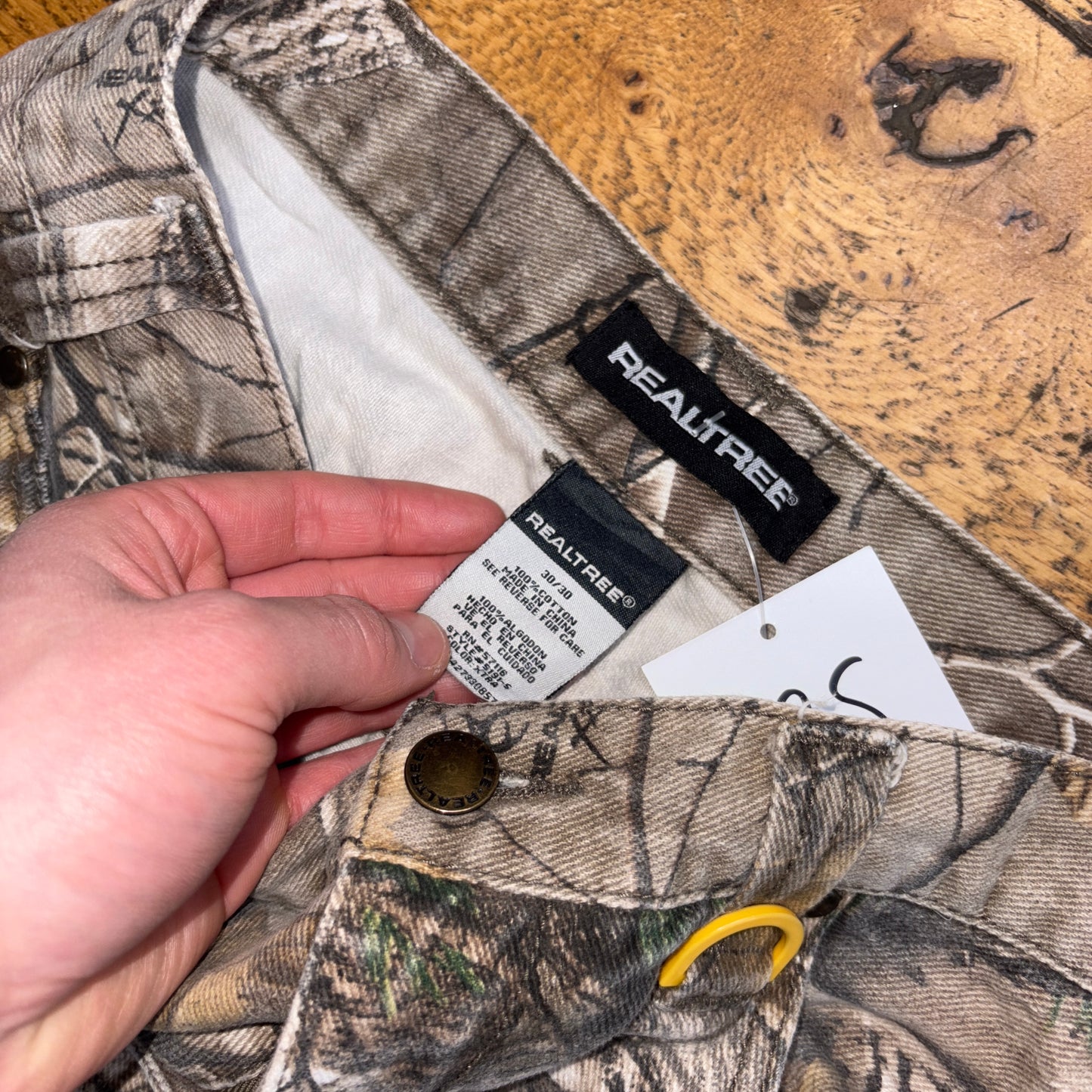 Vintage Real Tree Camo Green Hunting Workwear Trousers - 30S