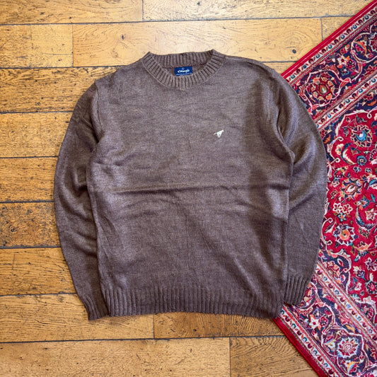 Vintage Wrangler Brown Chunky Knit Jumper - L