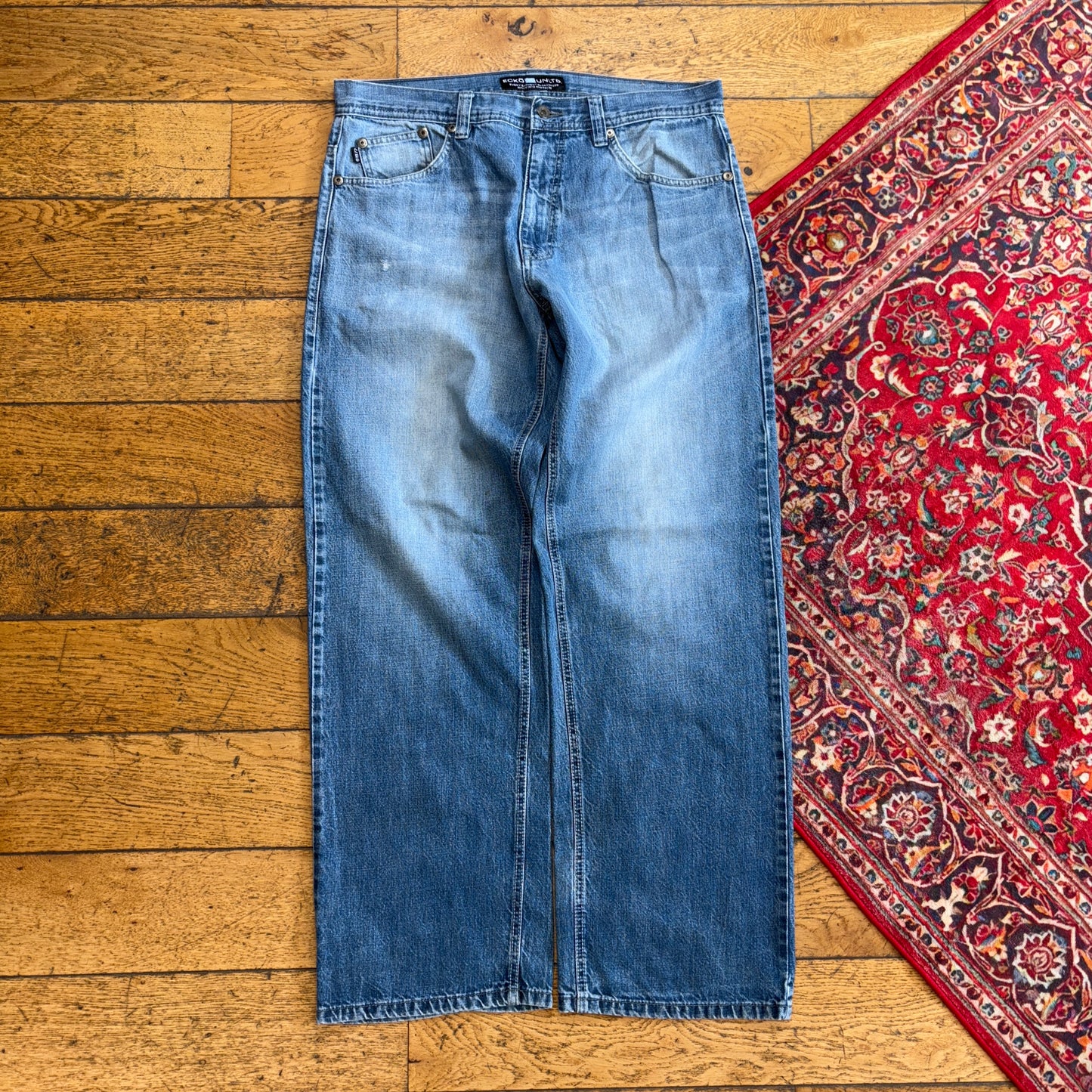 Copy of Vintage Ecko Unltd Blue Embroidered Y2K Hip Hop Baggy Jeans - 36R