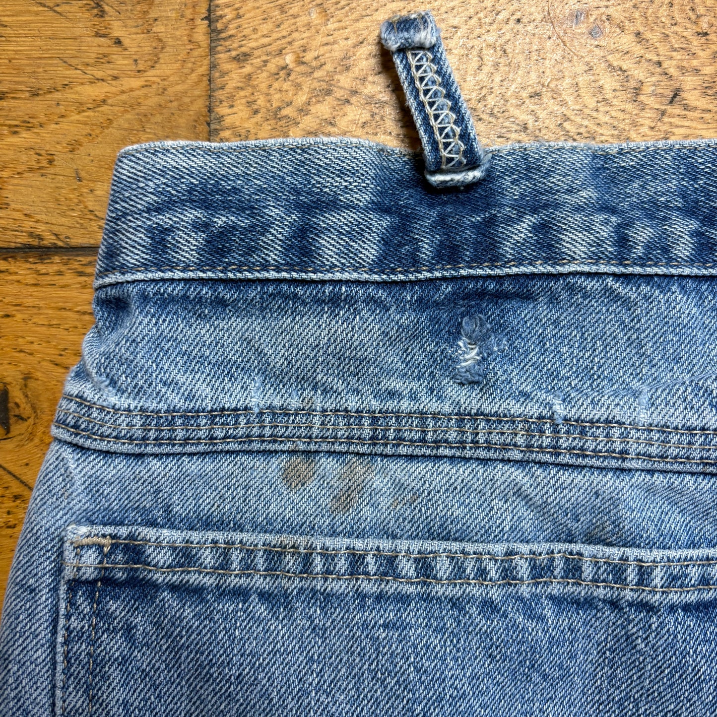 Vintage Dickies Workwear Carpenter Baggy Blue Jeans - 36L