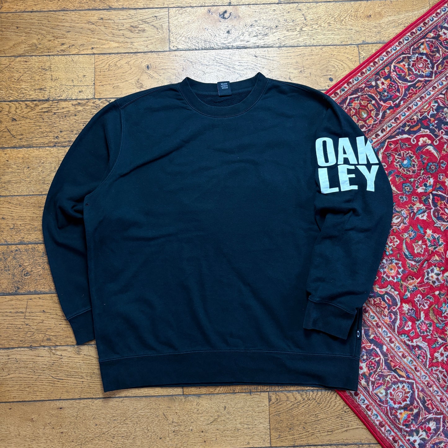 Vintage Oakley Black Spellout Sweatshirt - 2XL