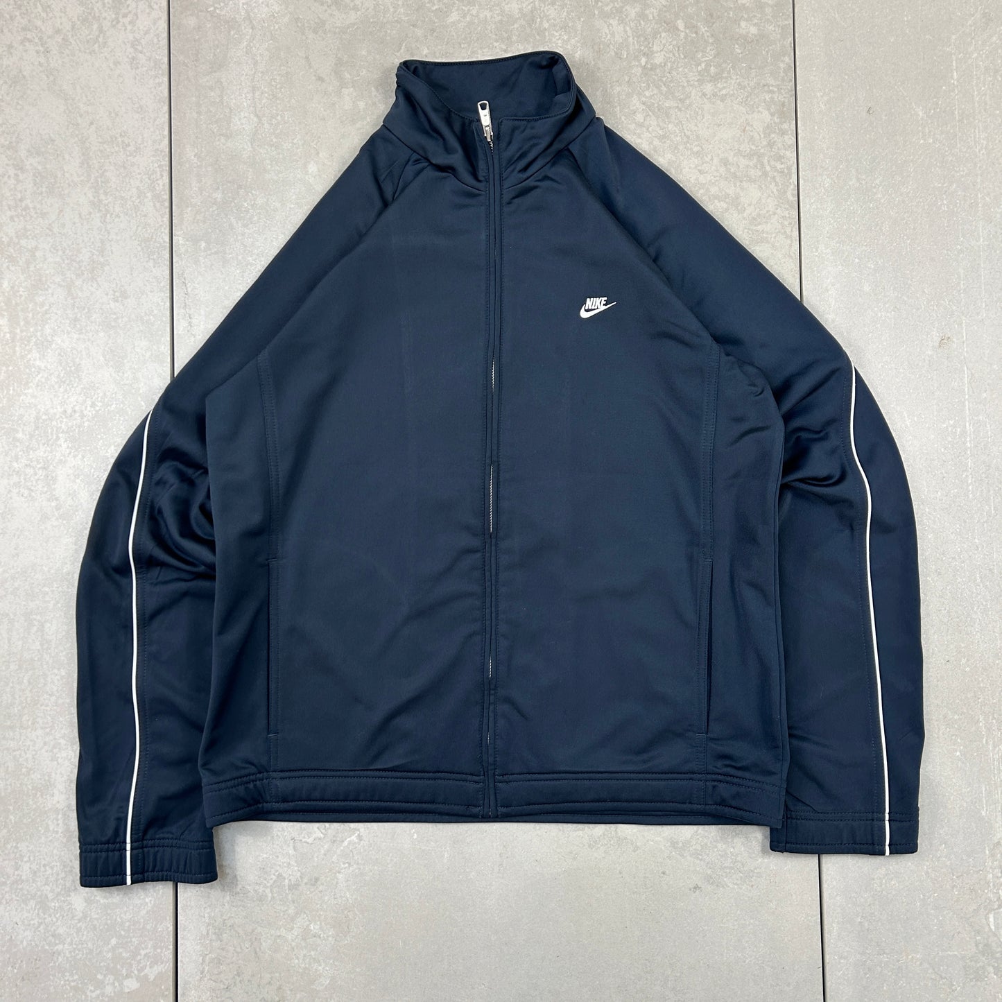 Vintage Nike Navy Tracksuit Track Shell Windbreaker Jacket - M