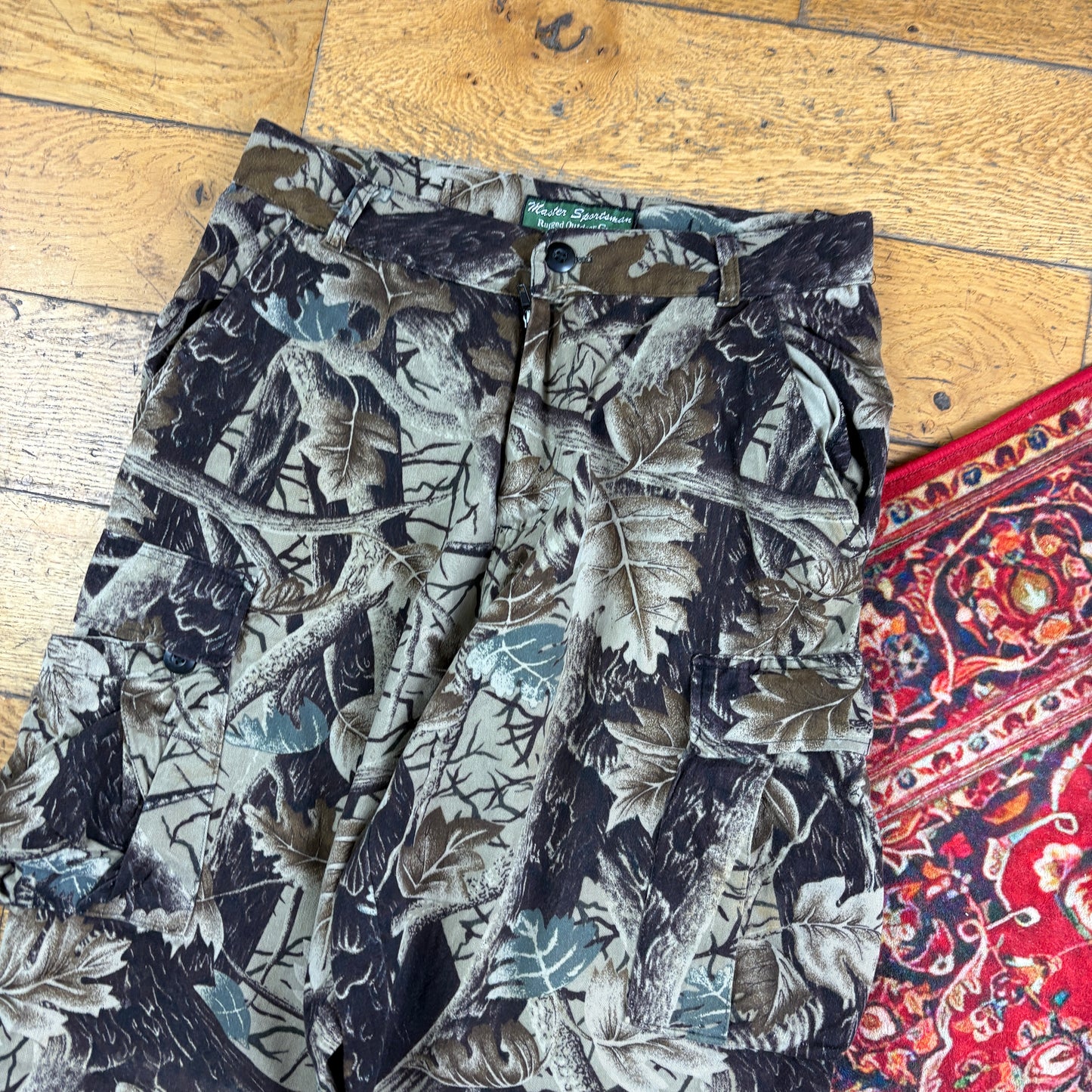 Vintage Real Tree Camo Green Hunting Workwear Trousers - 30