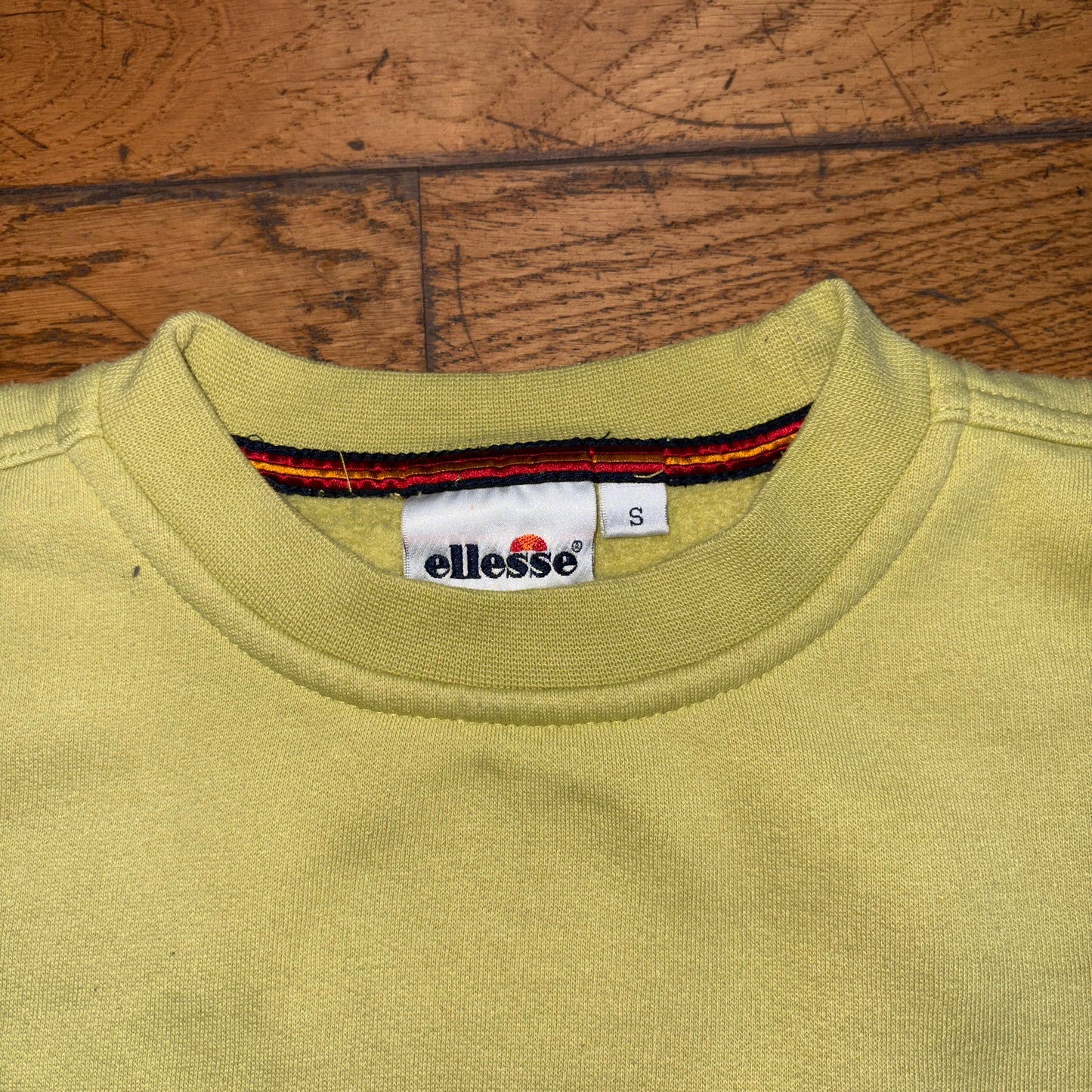 Vintage 90s Ellesse Green Embroidered Boxy Sweatshirt - M