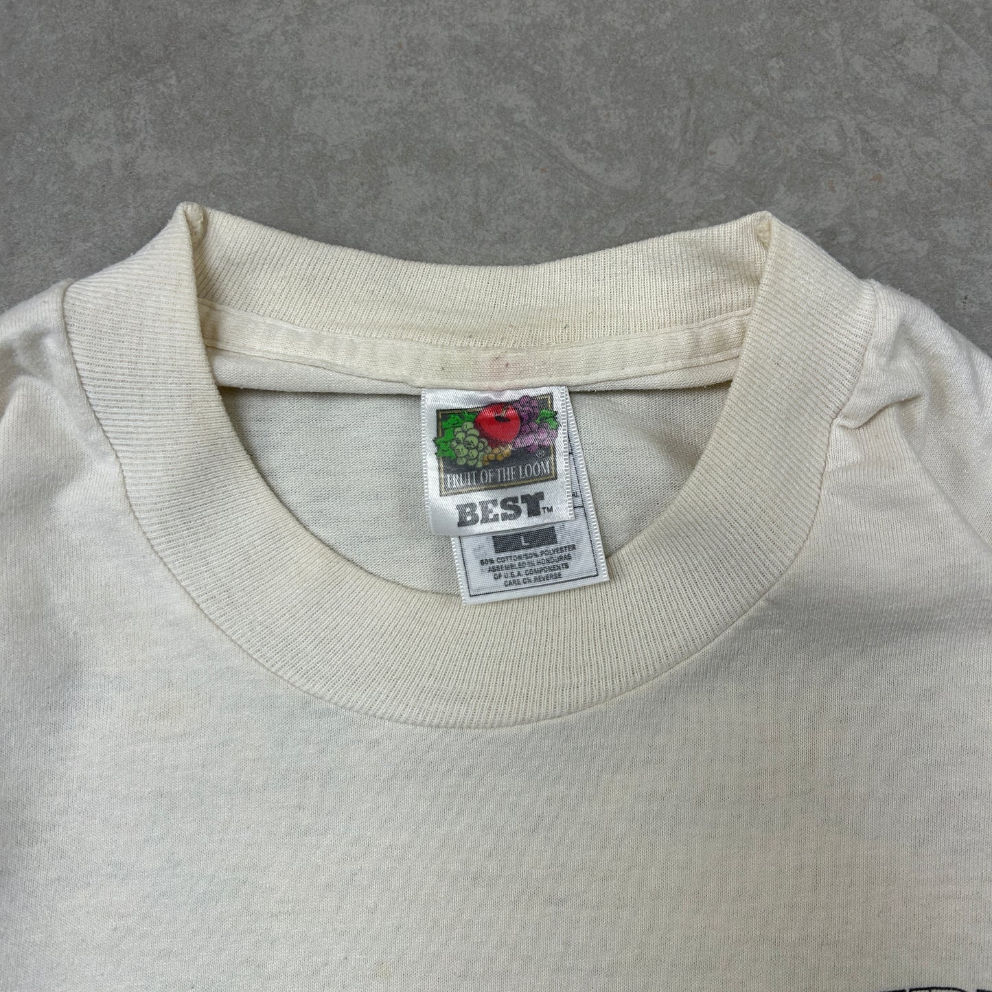 Vintage 1997 Single Stitch Graphic White T-Shirt - M