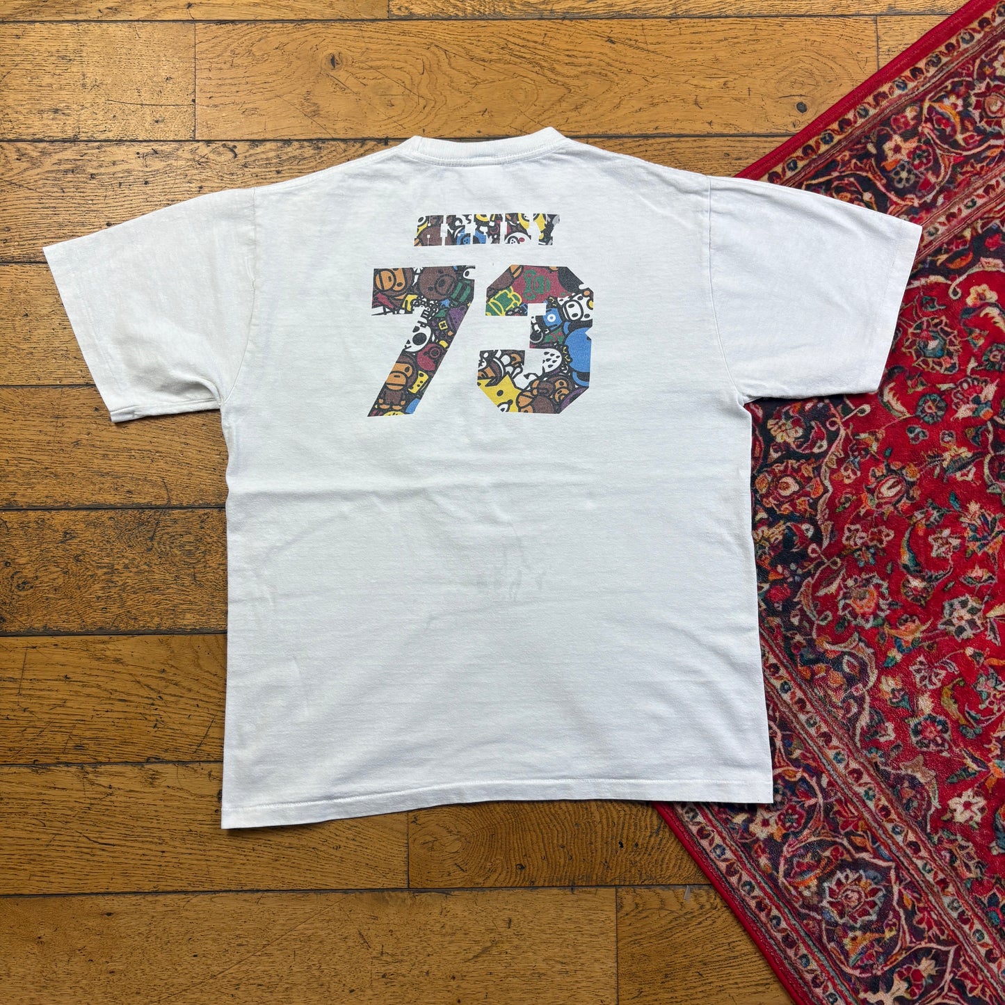 Vintage Bape Bathing Ape White Graphic T-Shirt - S