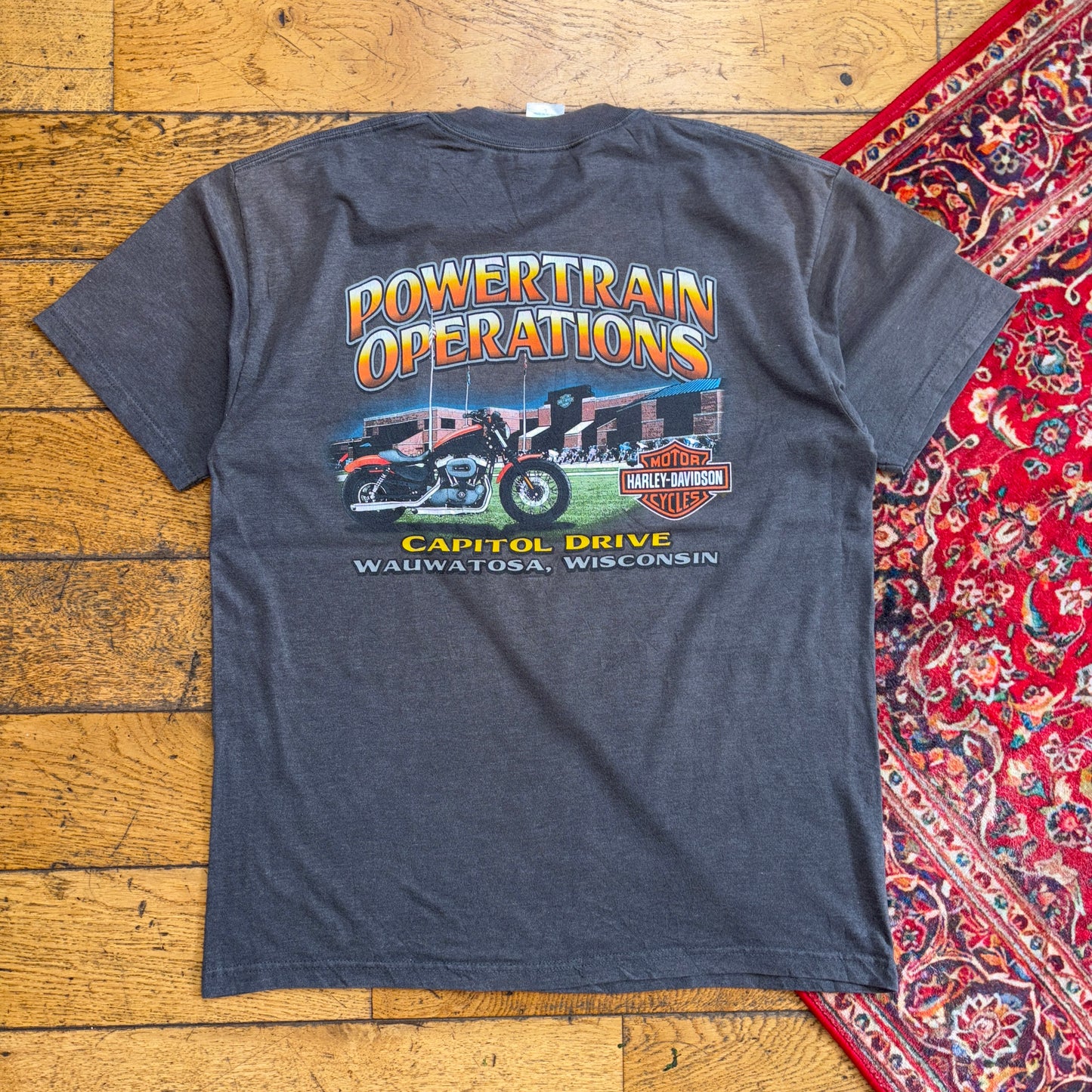 Vintage 2006 Harley Davidson Grey Graphic T-Shirt - M