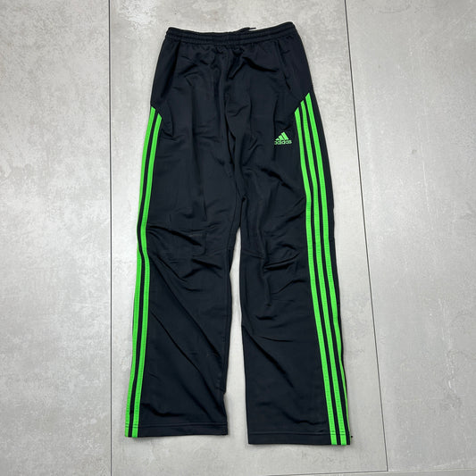 Vintage Adidas Black Baggy Tracksuit Sweatpants Track Pants Bottoms - XS