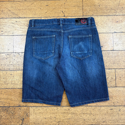 Vintage Ecko UNLTD Embroidered Blue Hip Hop Baggy Shorts Jorts - 36