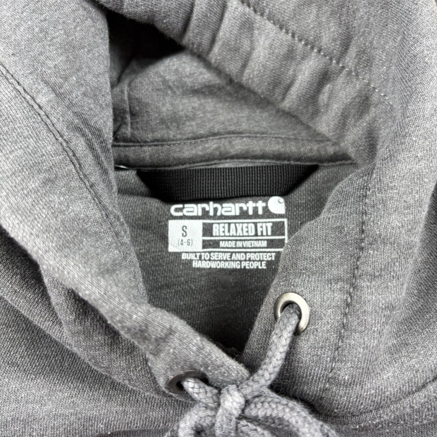 Vintage Carhartt Womens Grey Hoodie Sweatshirt - S