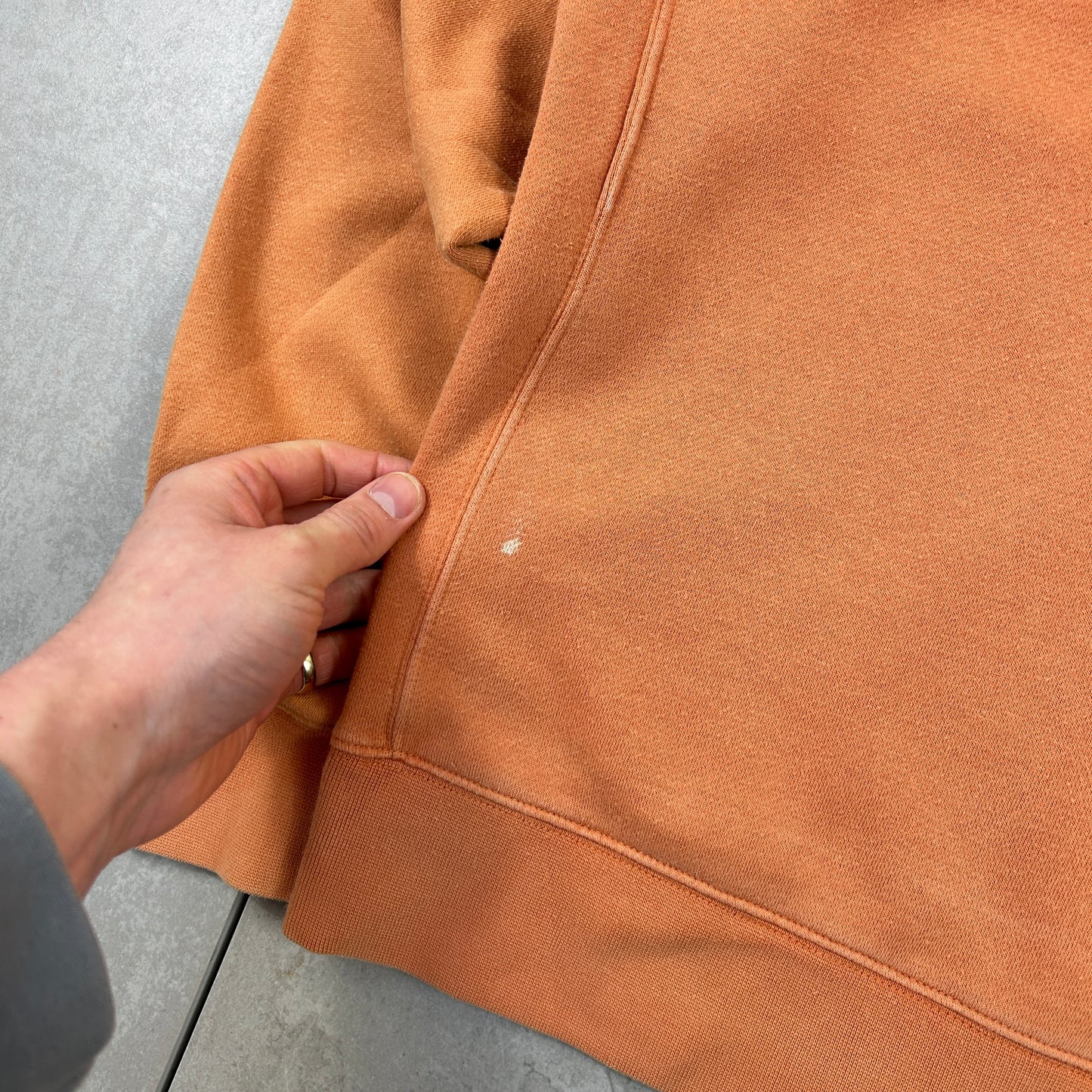 Vintage Nike Orange Embroidered Sweatshirt - S