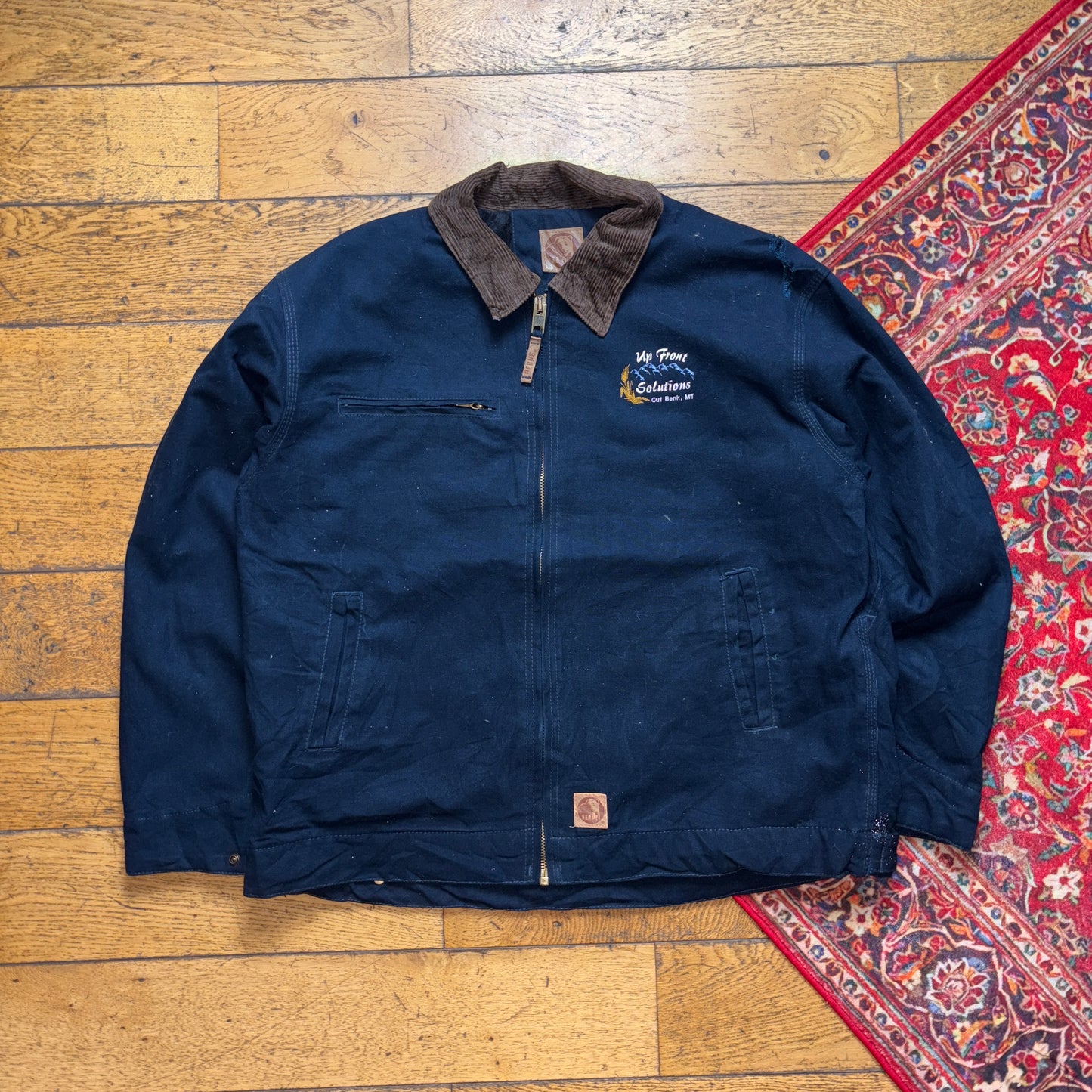 Vintage Navy Workwear Carhartt Style Jacket - L