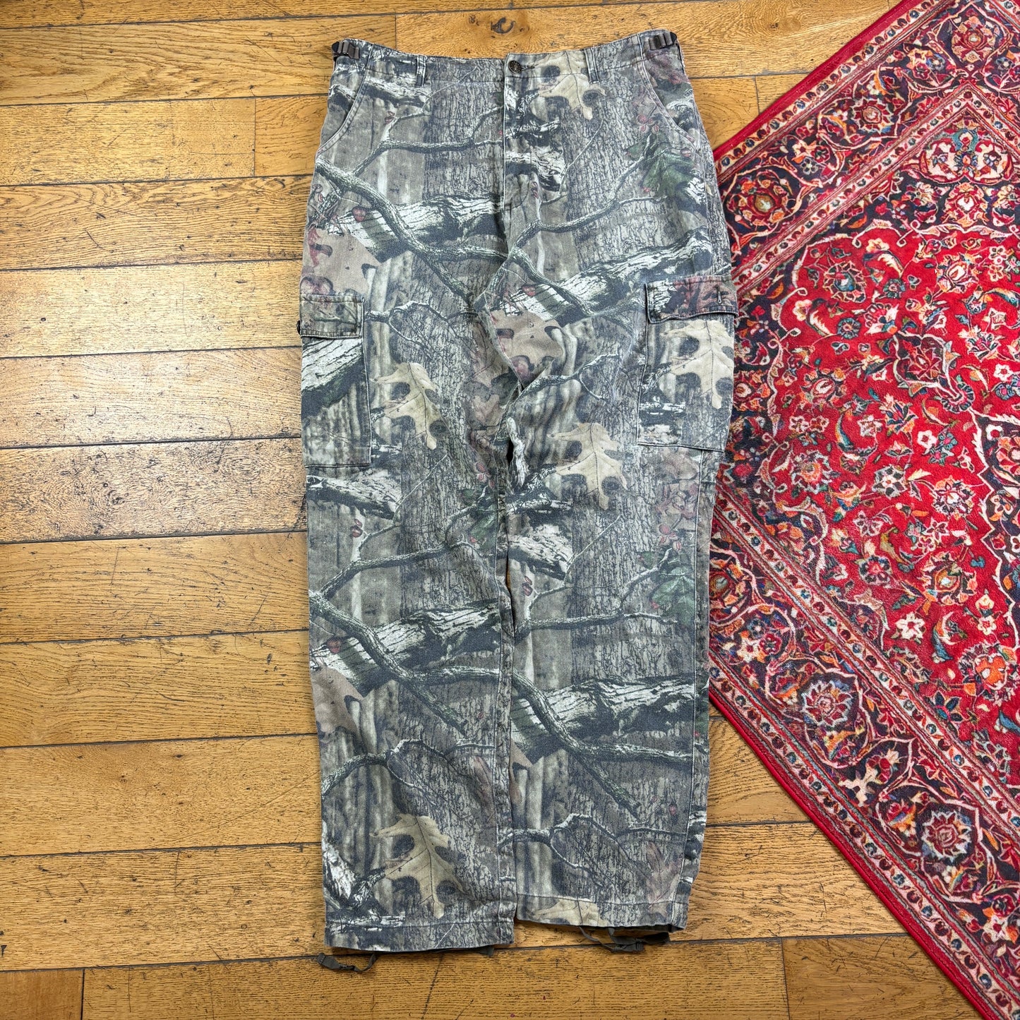Vintage Real Tree Camo Green Hunting Workwear Trousers - 38