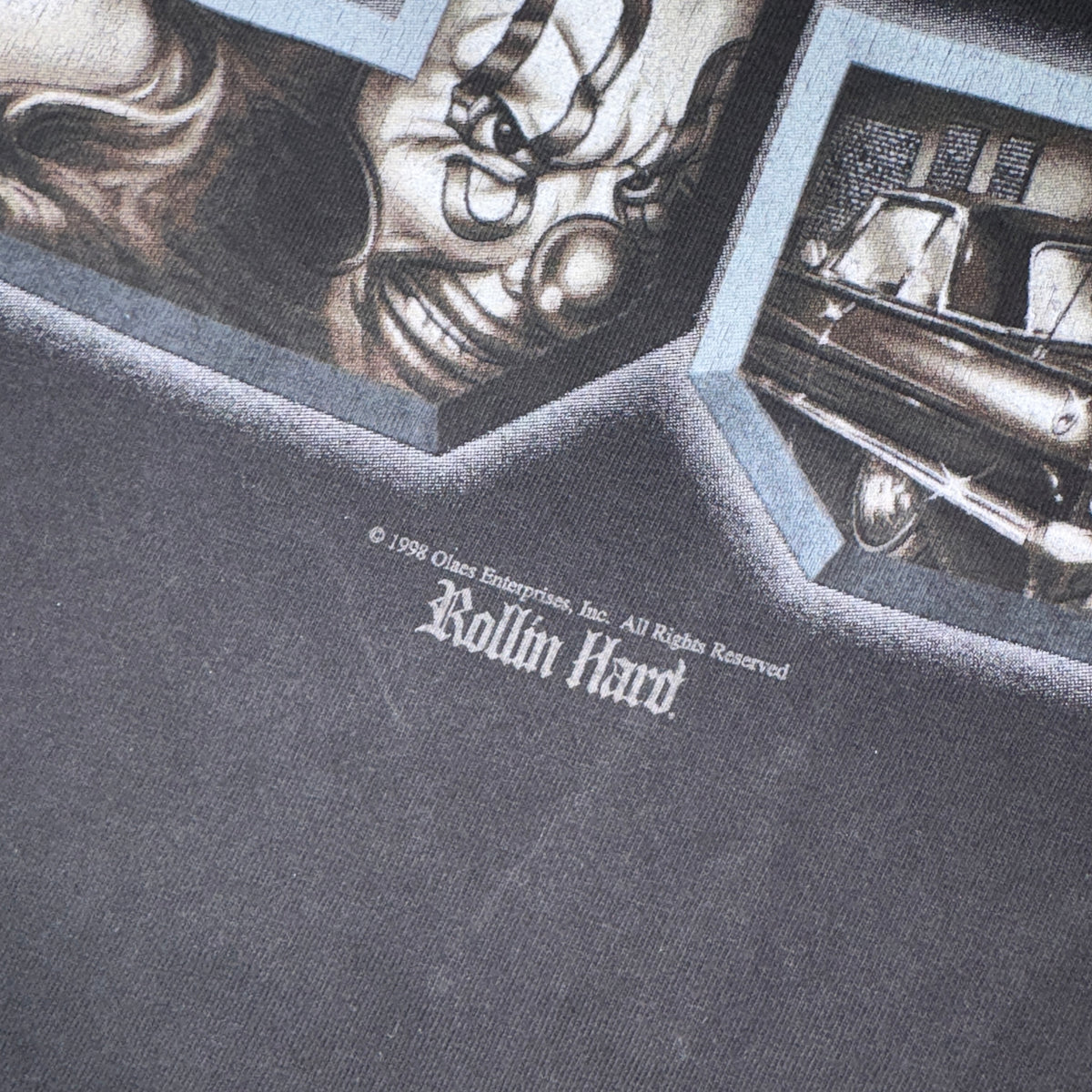 1998 Rollin Hard Black Hip Hop Graphic T Shirt - L