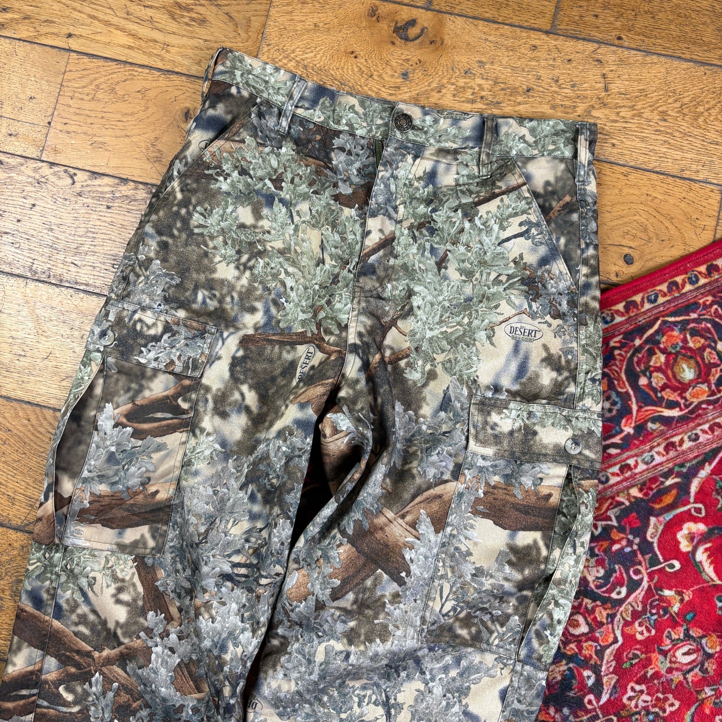 Vintage Real Tree Camo Green Hunting Workwear Trousers - 32