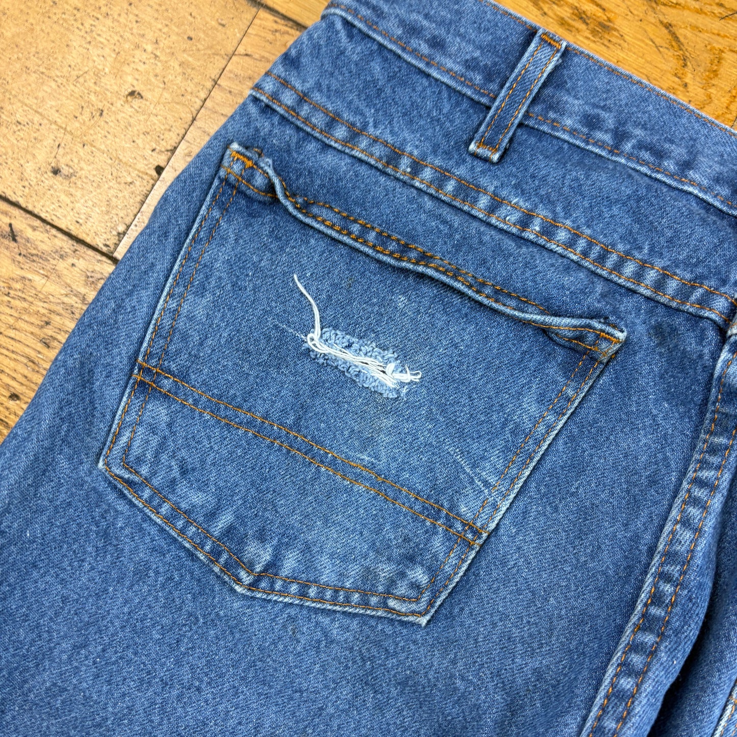 Vintage Dickies Blue Workwear Carpenter Baggy Jeans - 34