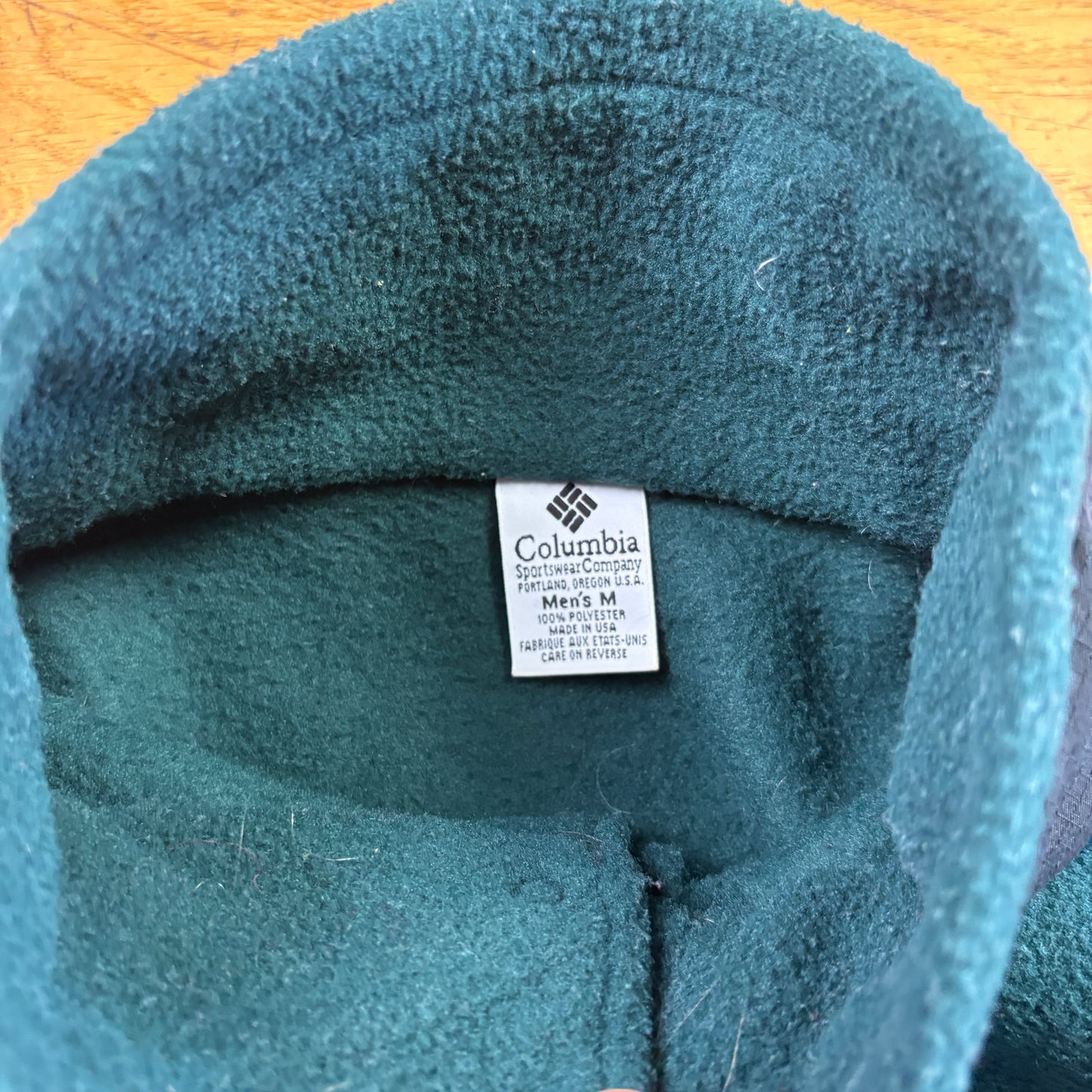 Vintage Columbia Green Fleece Embroidered Sweatshirt - M