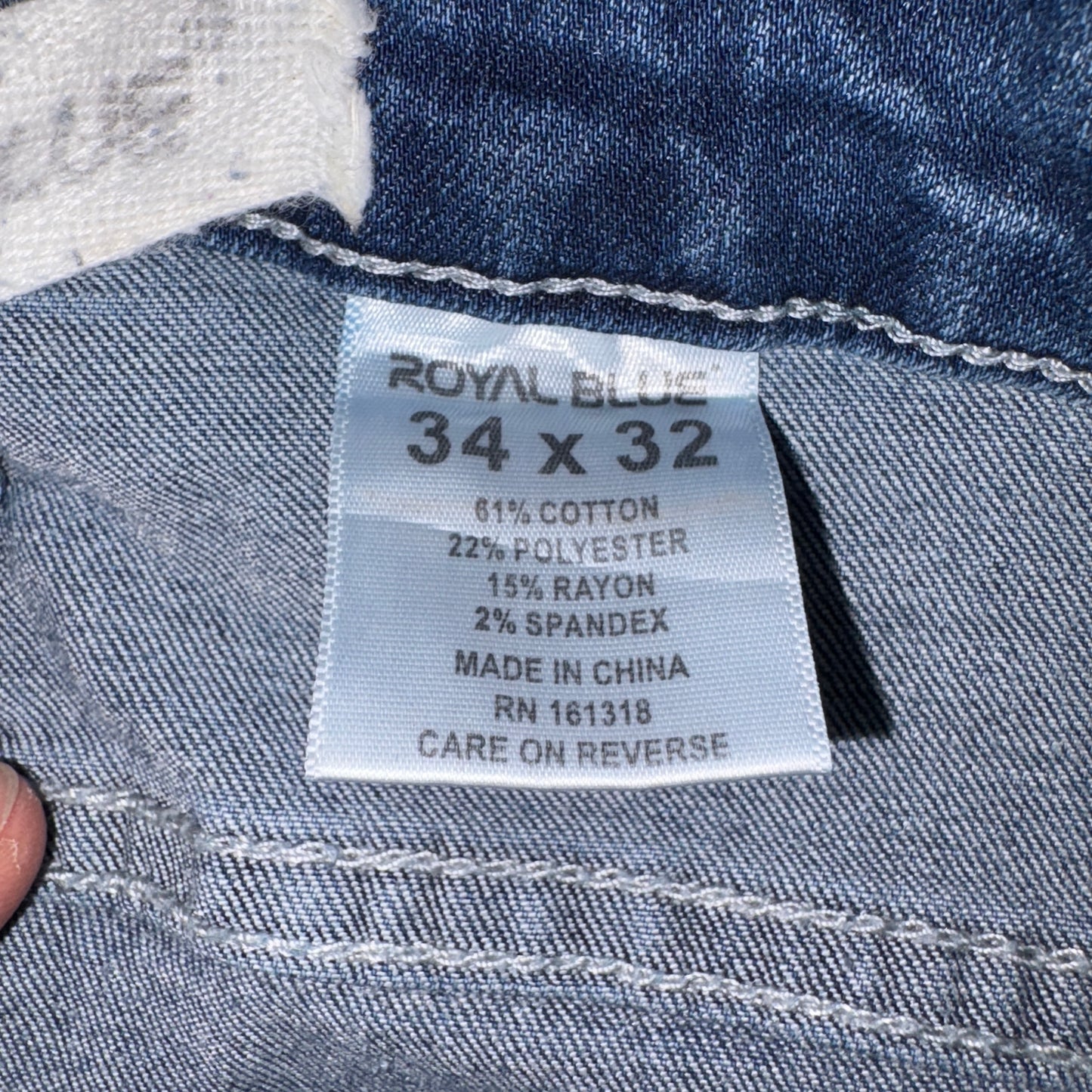 Vintage Blue Denim Shorts - 34