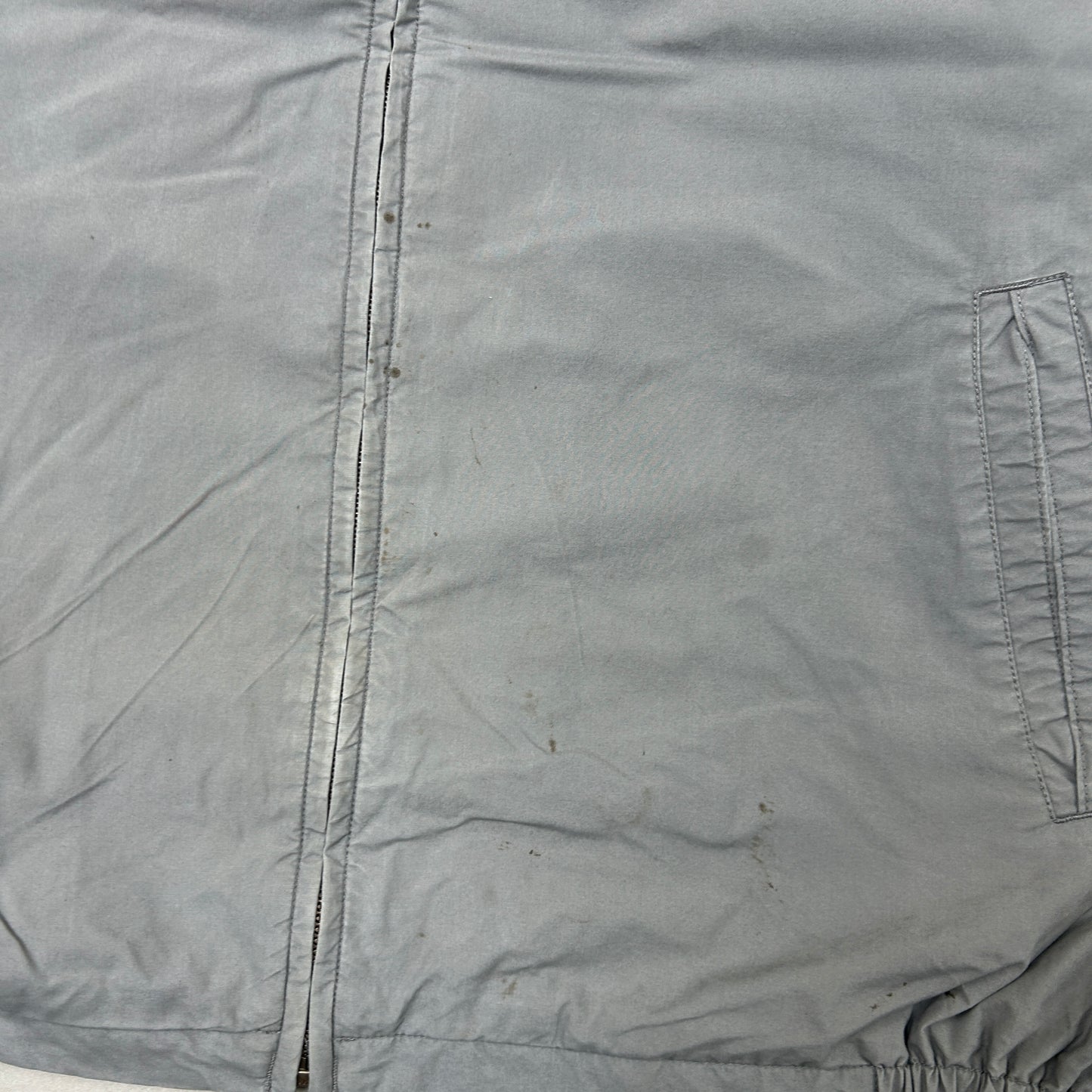 Vintage Columbia Embroidered Grey Harrington Detroit Workwear Jacket - L