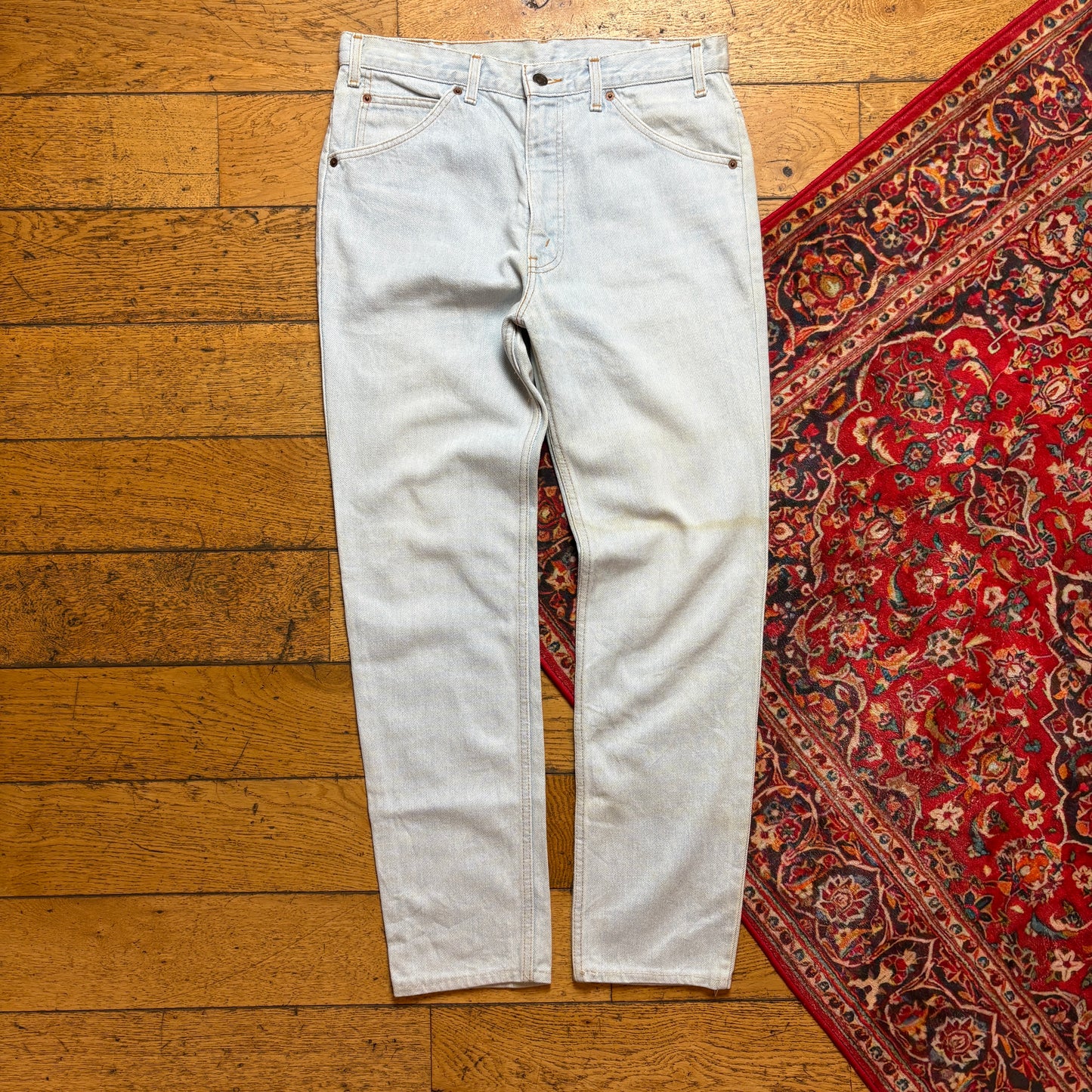 Vintage Levis Orange Tab Slim Blue Denim Jeans - 35S