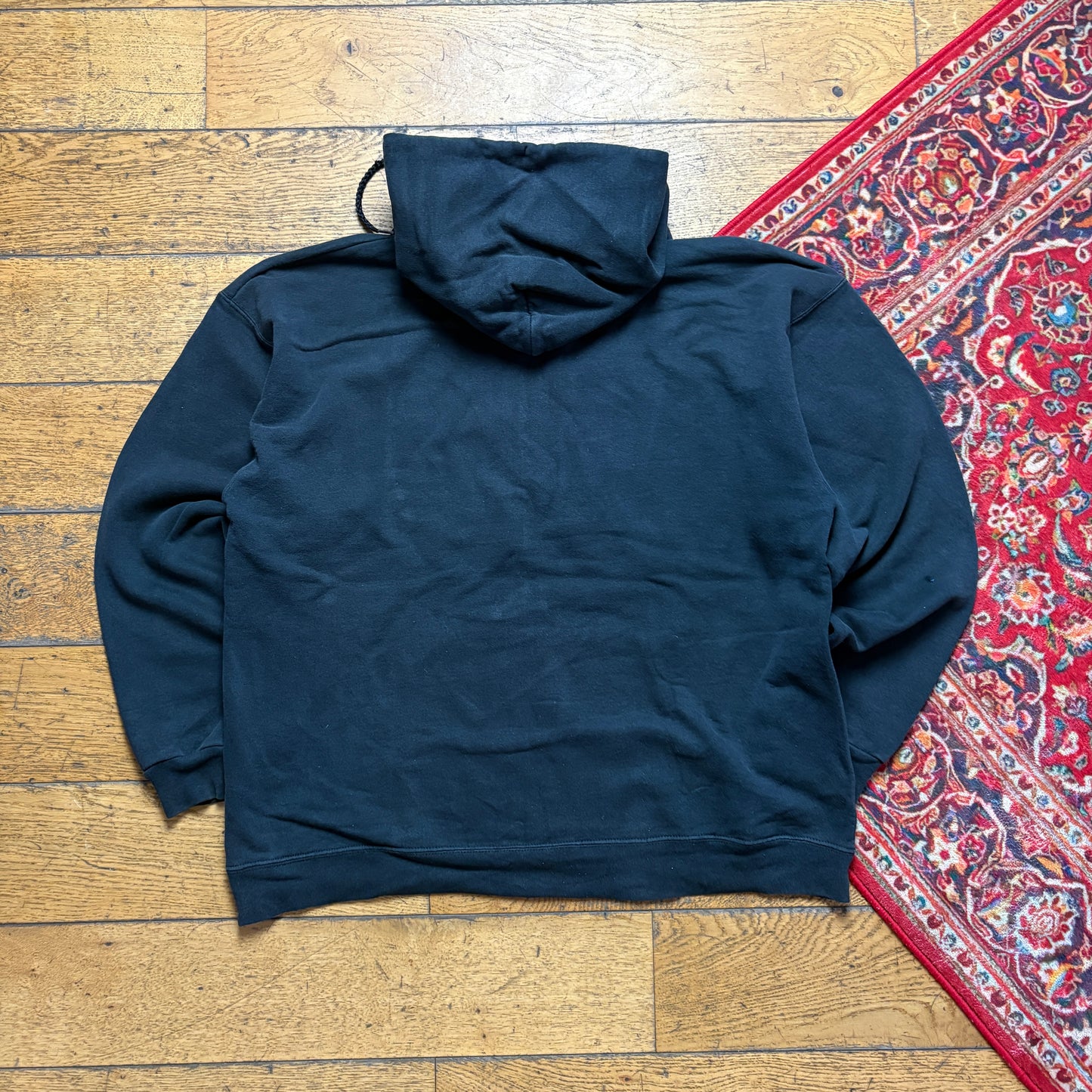 Vintage Thrasher Black Skate Hoodie Sweatshirt - L