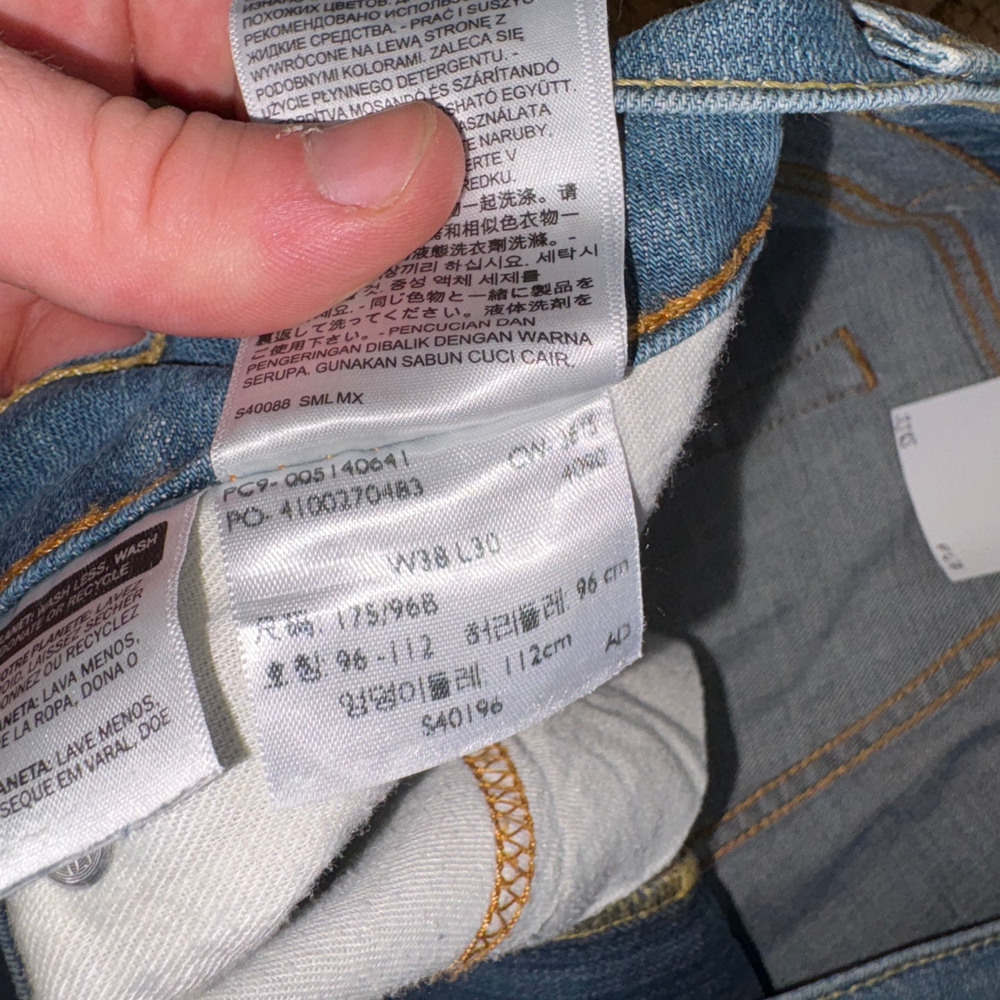 Vintage Levis Blue Denim Shorts - 38