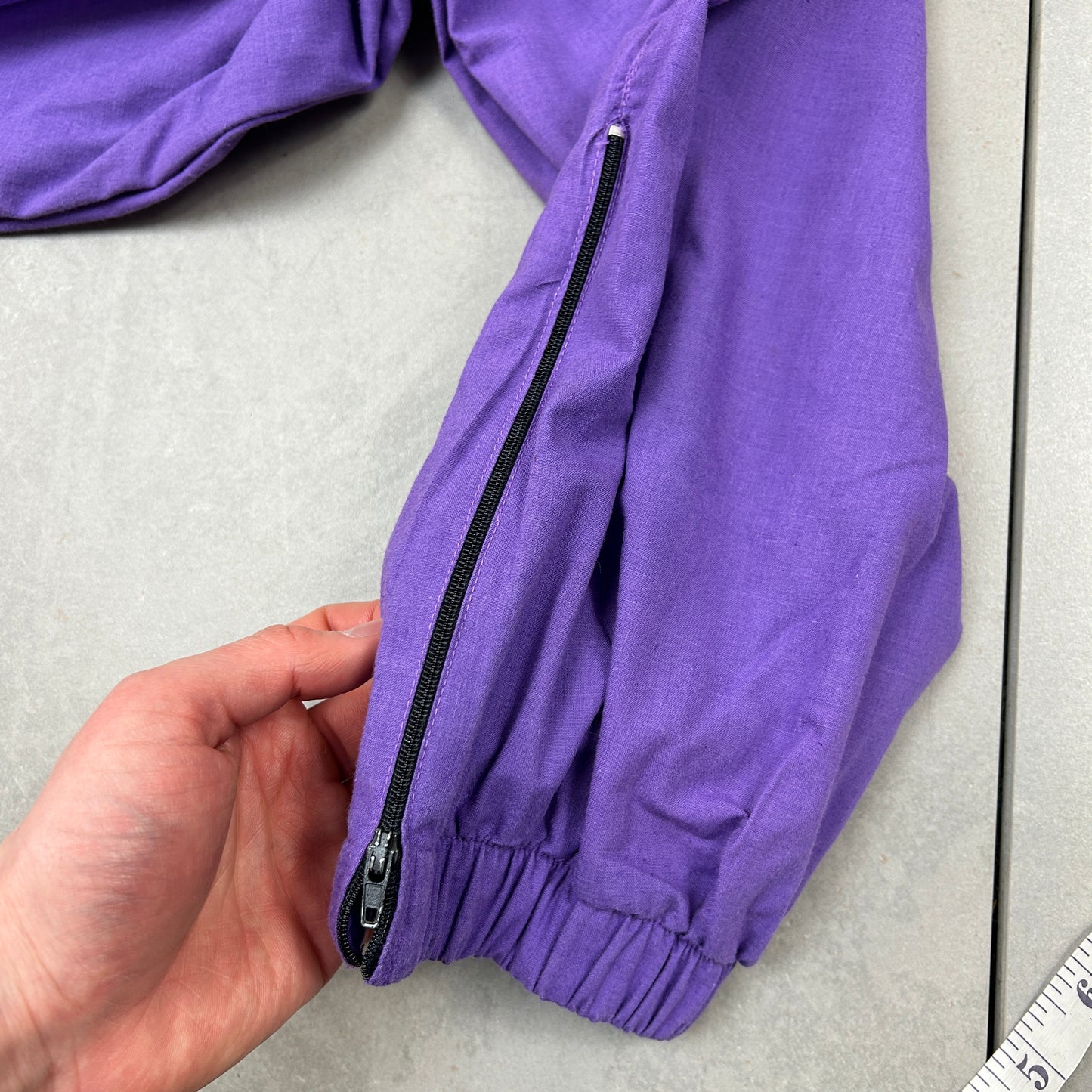 Vintage Puma Purple Baggy Tracksuit Sweatpants Track Pants Bottoms - L