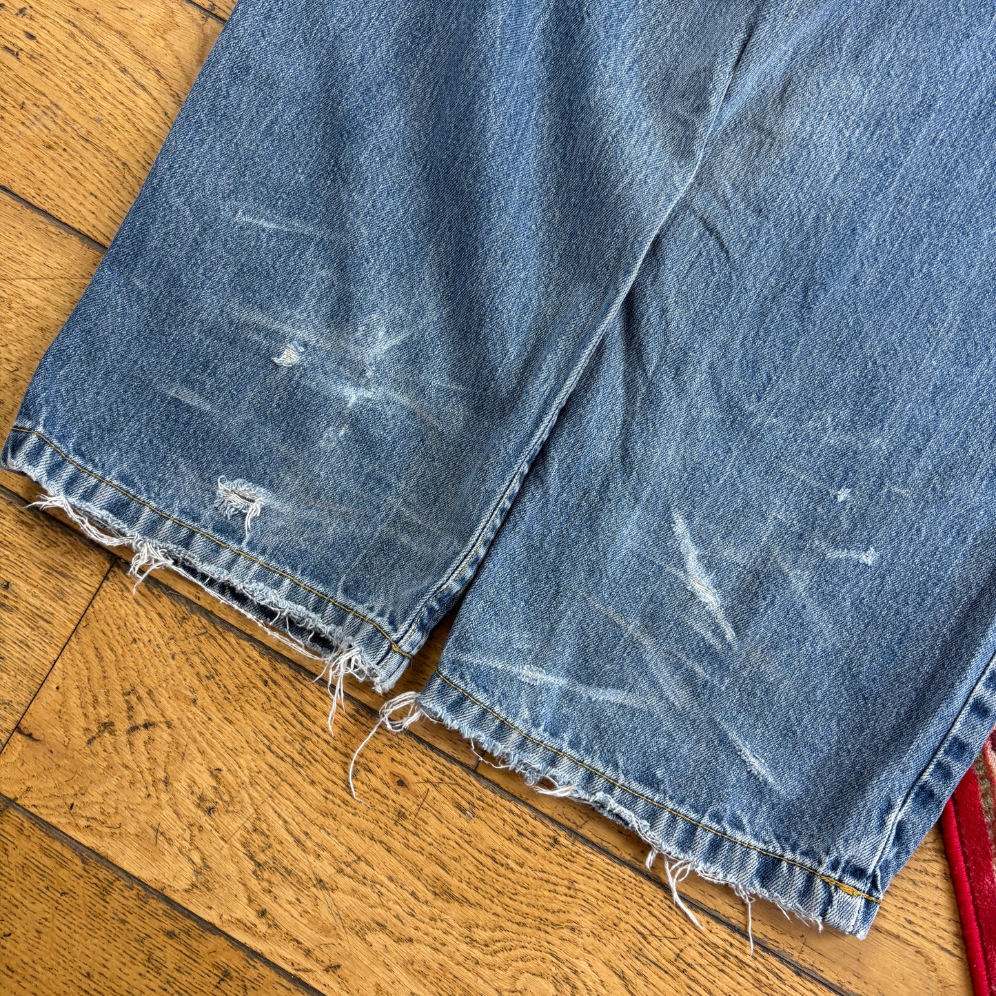 Vintage Southpole Blue Embroidered Y2K Hip Hop Baggy Jeans - 29