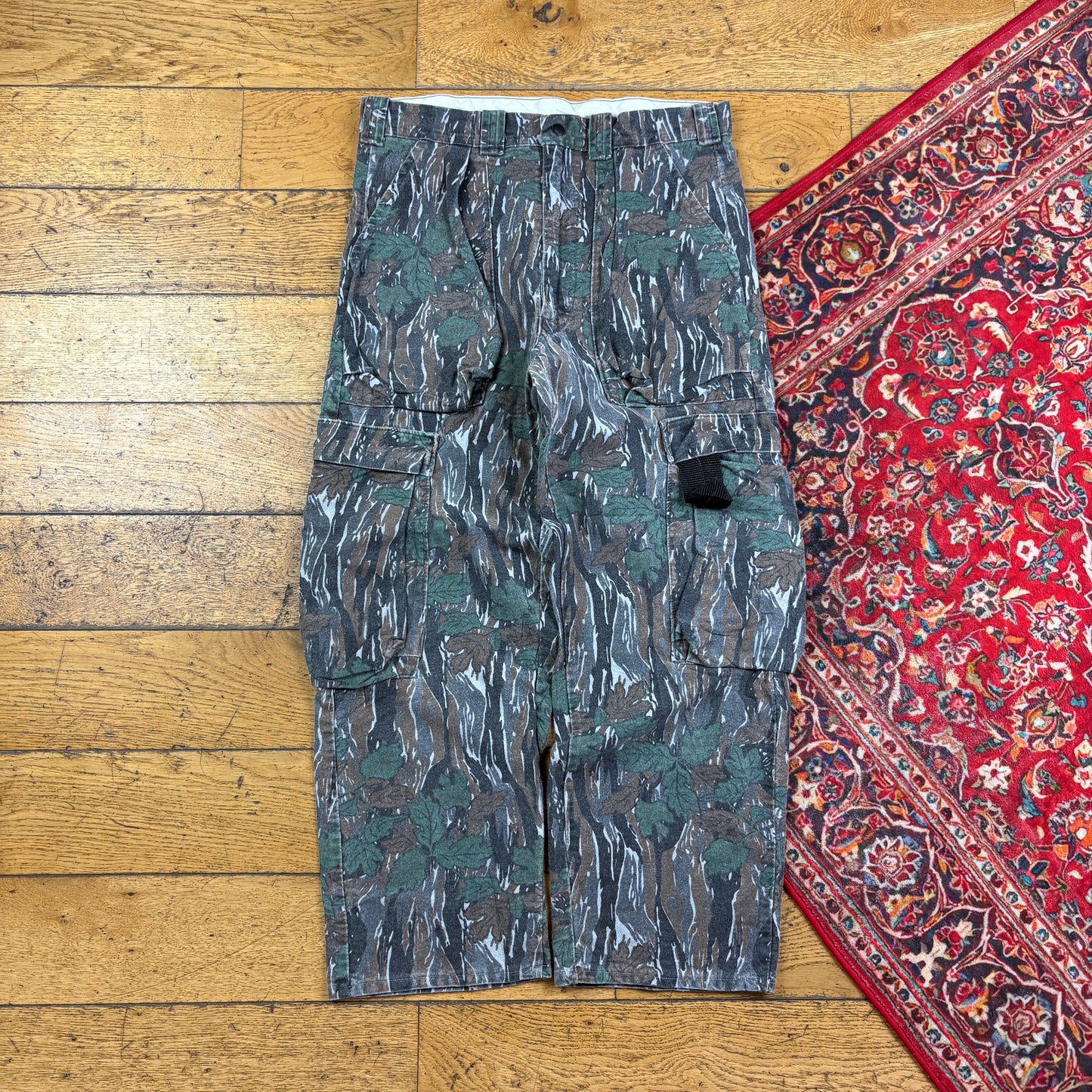 Vintage Real Tree Camo Green Hunting Workwear Trousers - 34