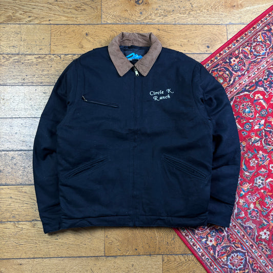 Vintage Black Workwear Carhartt Detroit Style Jacket - M