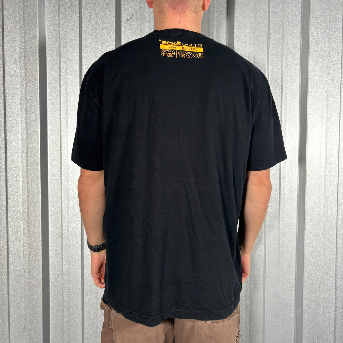 Ecko Unltd Black Hip Hop Y2K Graphic T Shirt - L