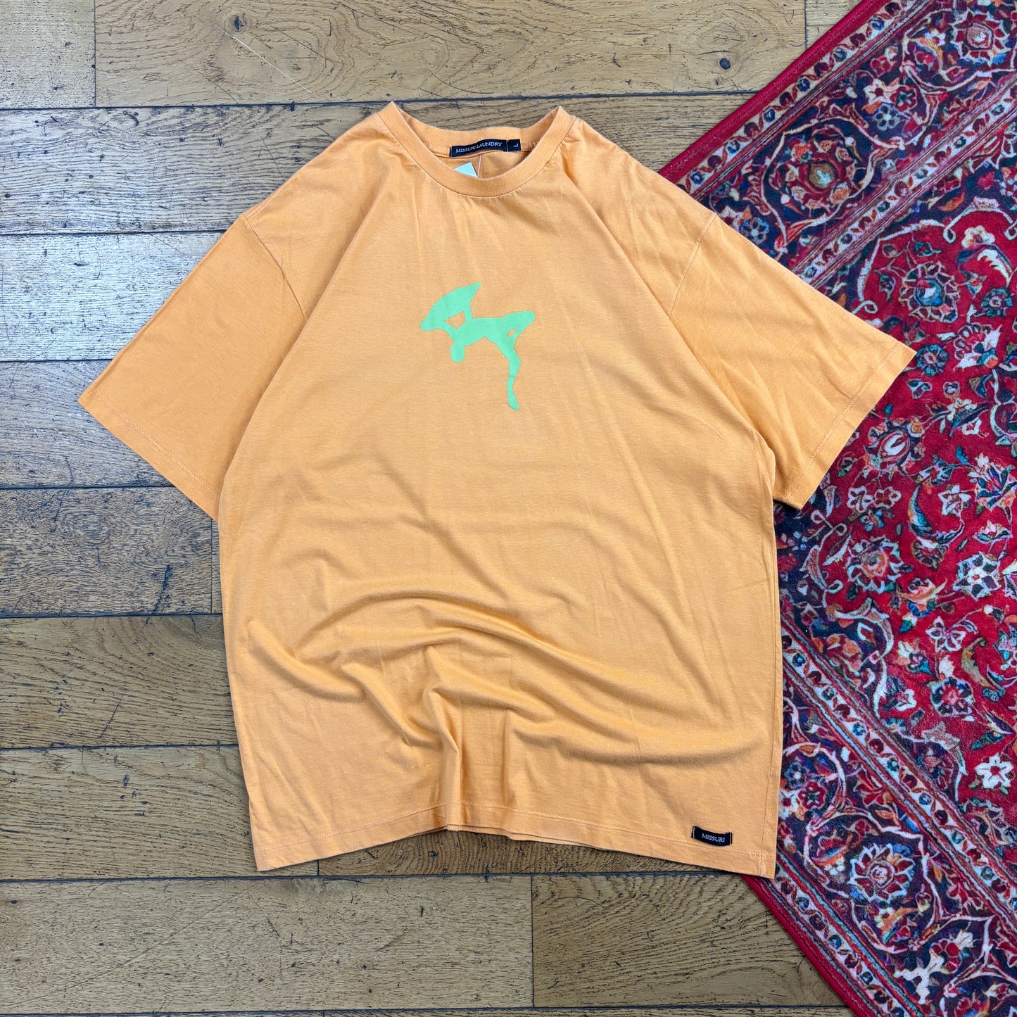 Vintage Orange Surfwear Graphic T-Shirt - M