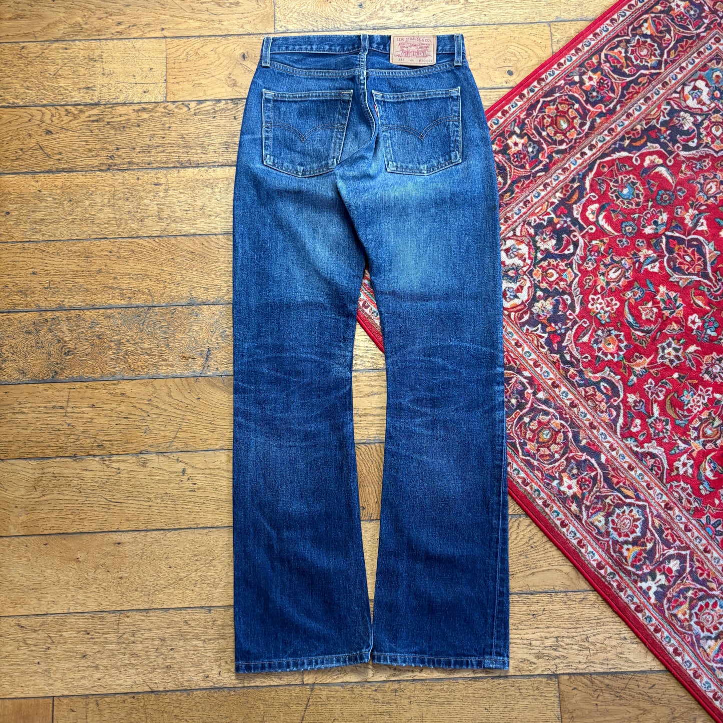Vintage Levis 555 Bootcut Blue Denim Jeans - 30L
