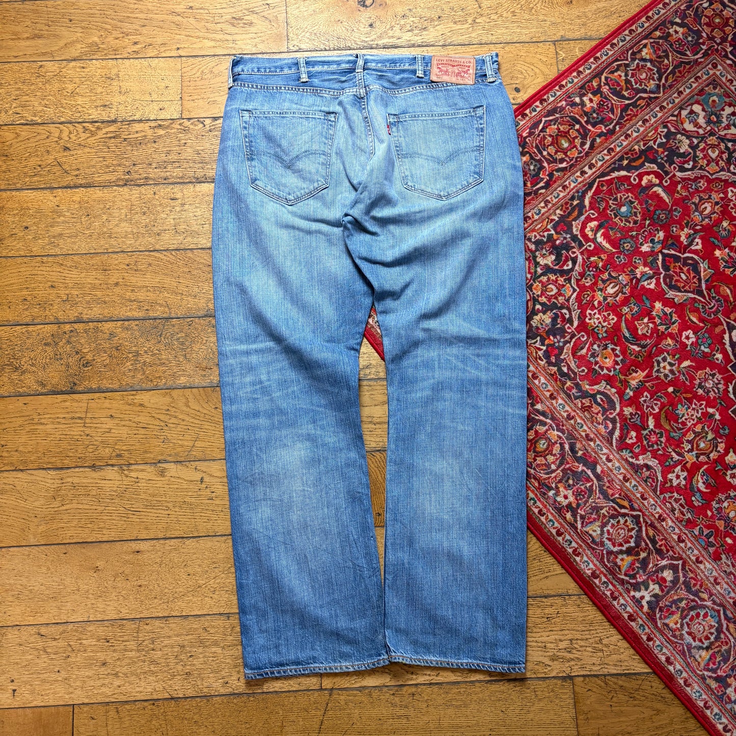 Vintage Levis 501 Straight Blue Denim Jeans - 38R